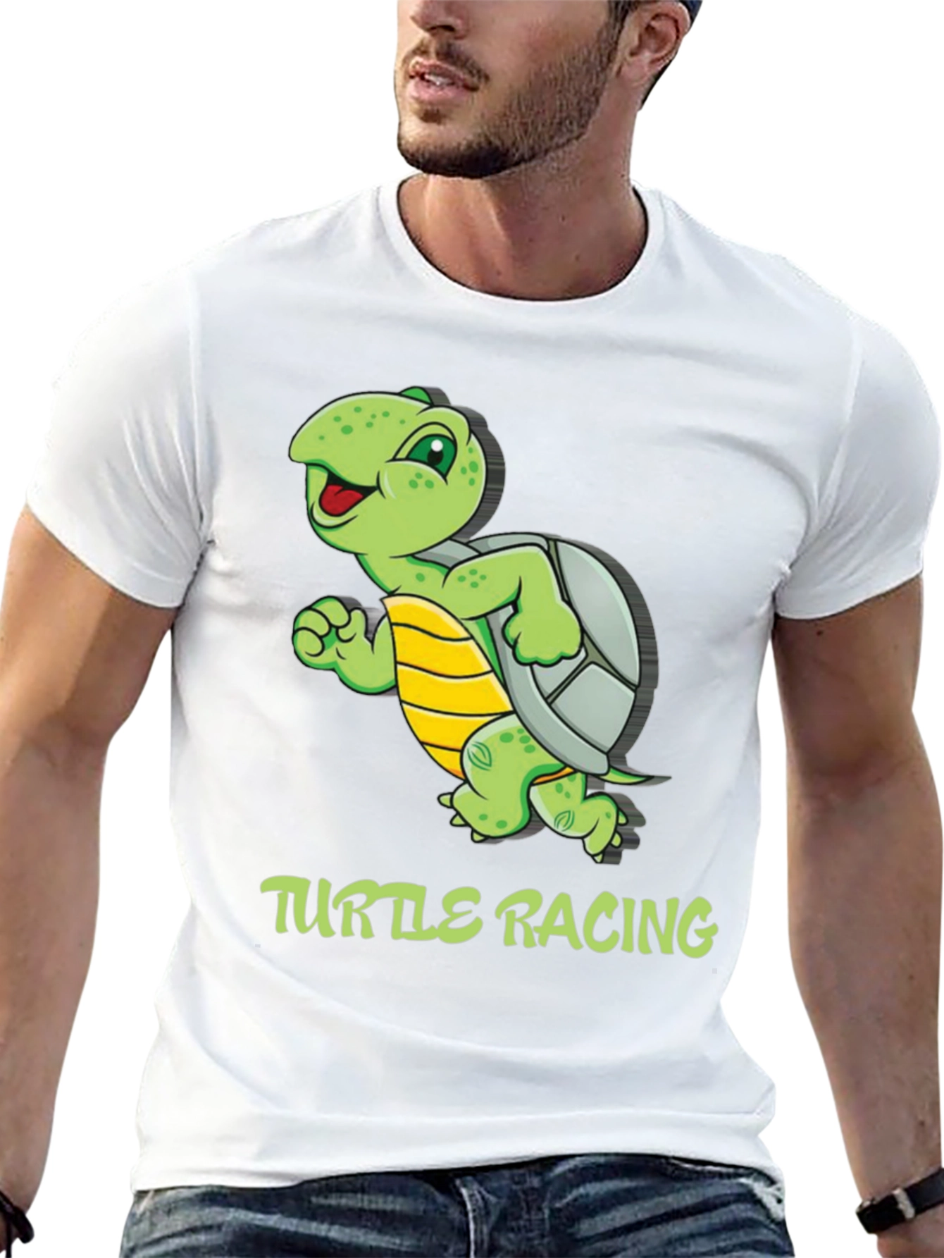 Turtle Racing Graphic T-Shirt