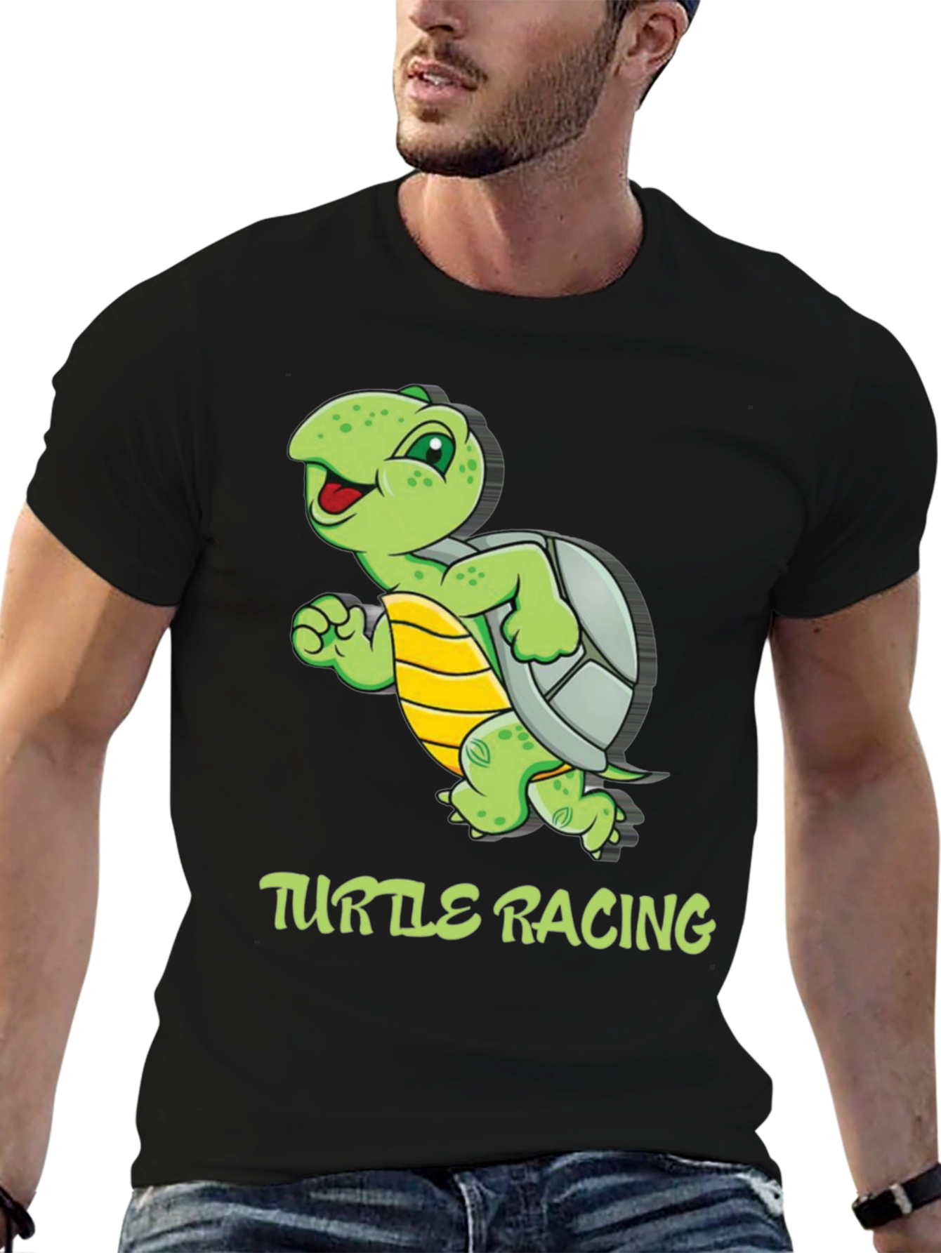 Turtle Racing Graphic T-Shirt