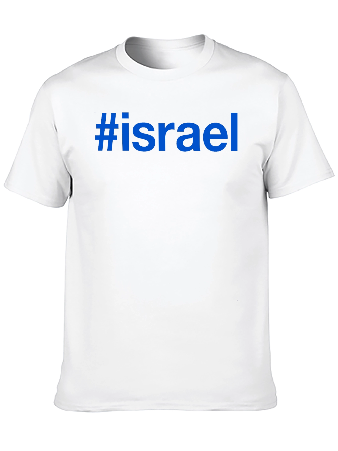 #Israel Graphic Tee - Black Cotton Blend T-Shirt