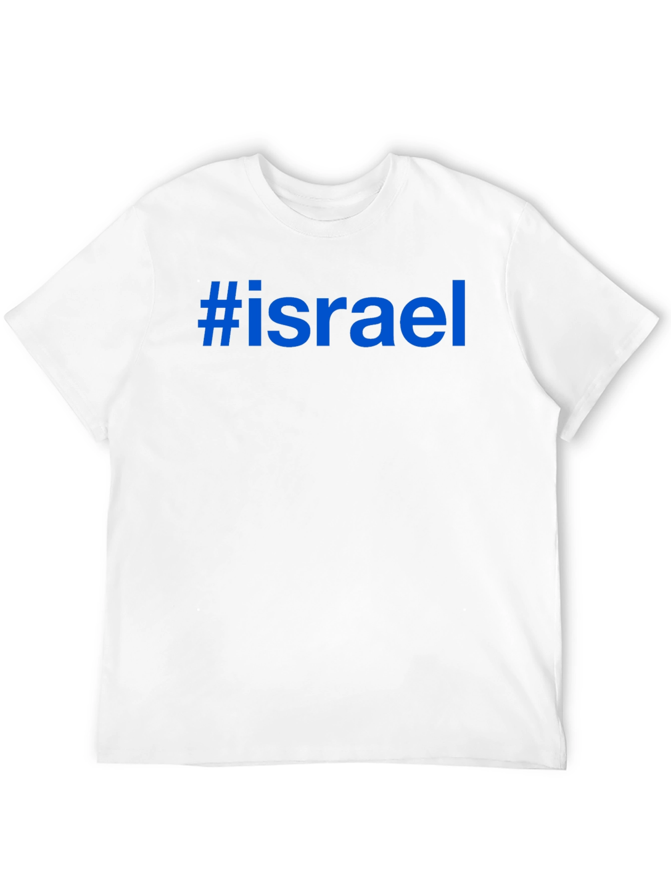 #Israel Graphic Tee - Black Cotton Blend T-Shirt