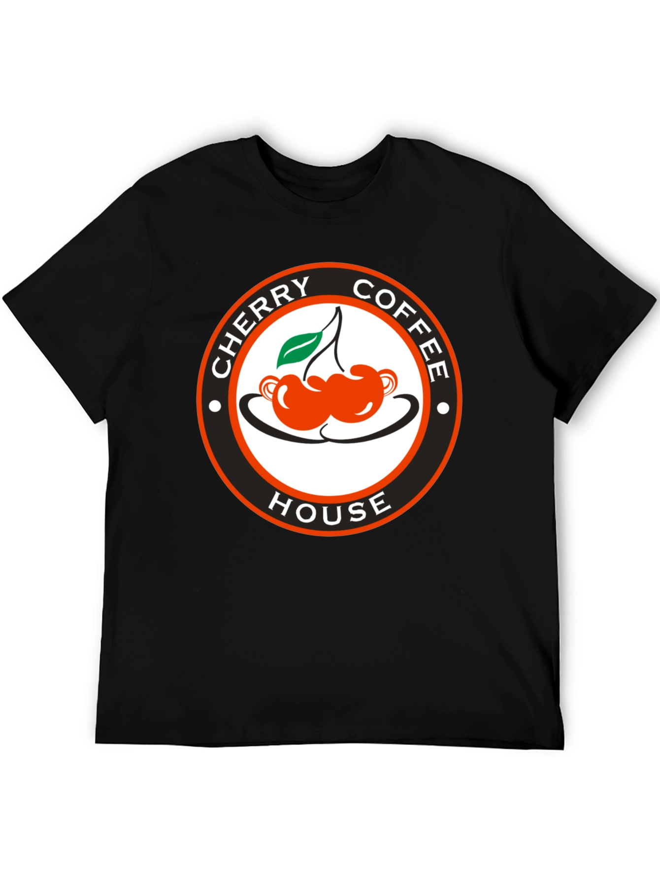 Cherry Coffee House Black T-Shirt
