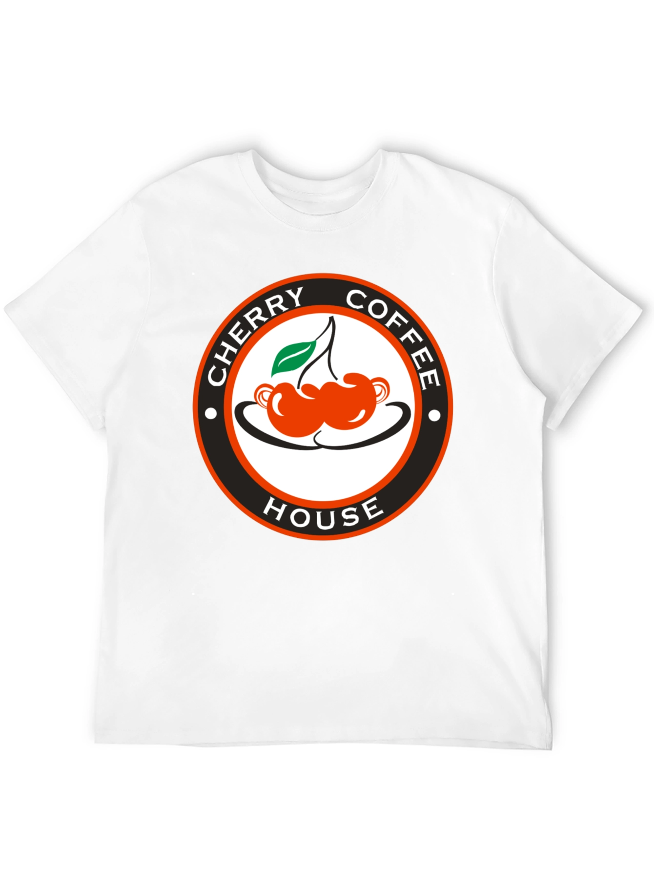 Cherry Coffee House Black T-Shirt