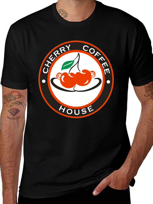 Cherry Coffee House Black T-Shirt