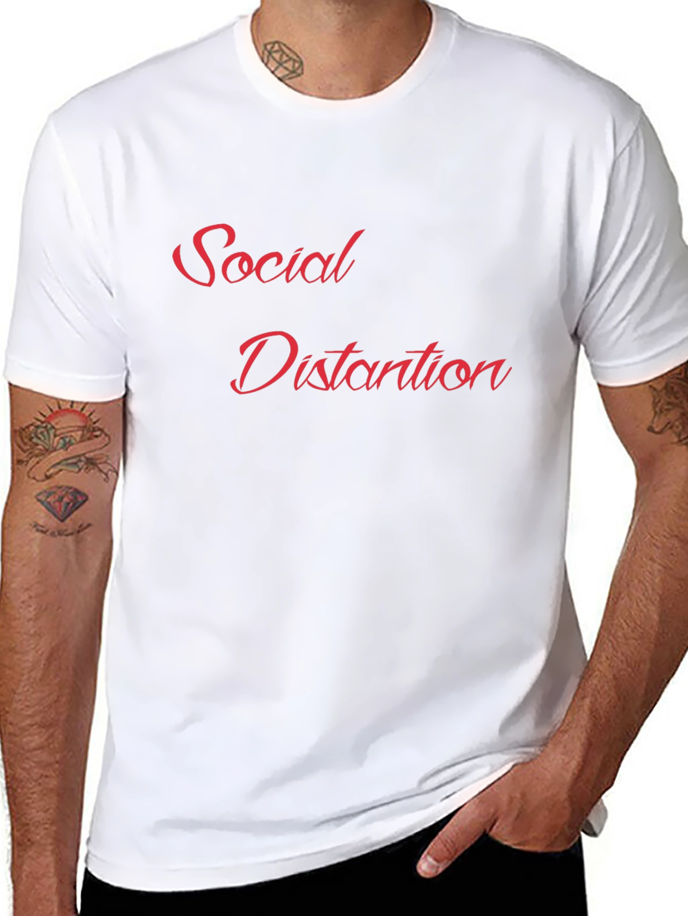 Social Distortion Graphic T-Shirt - Black Cotton Blend