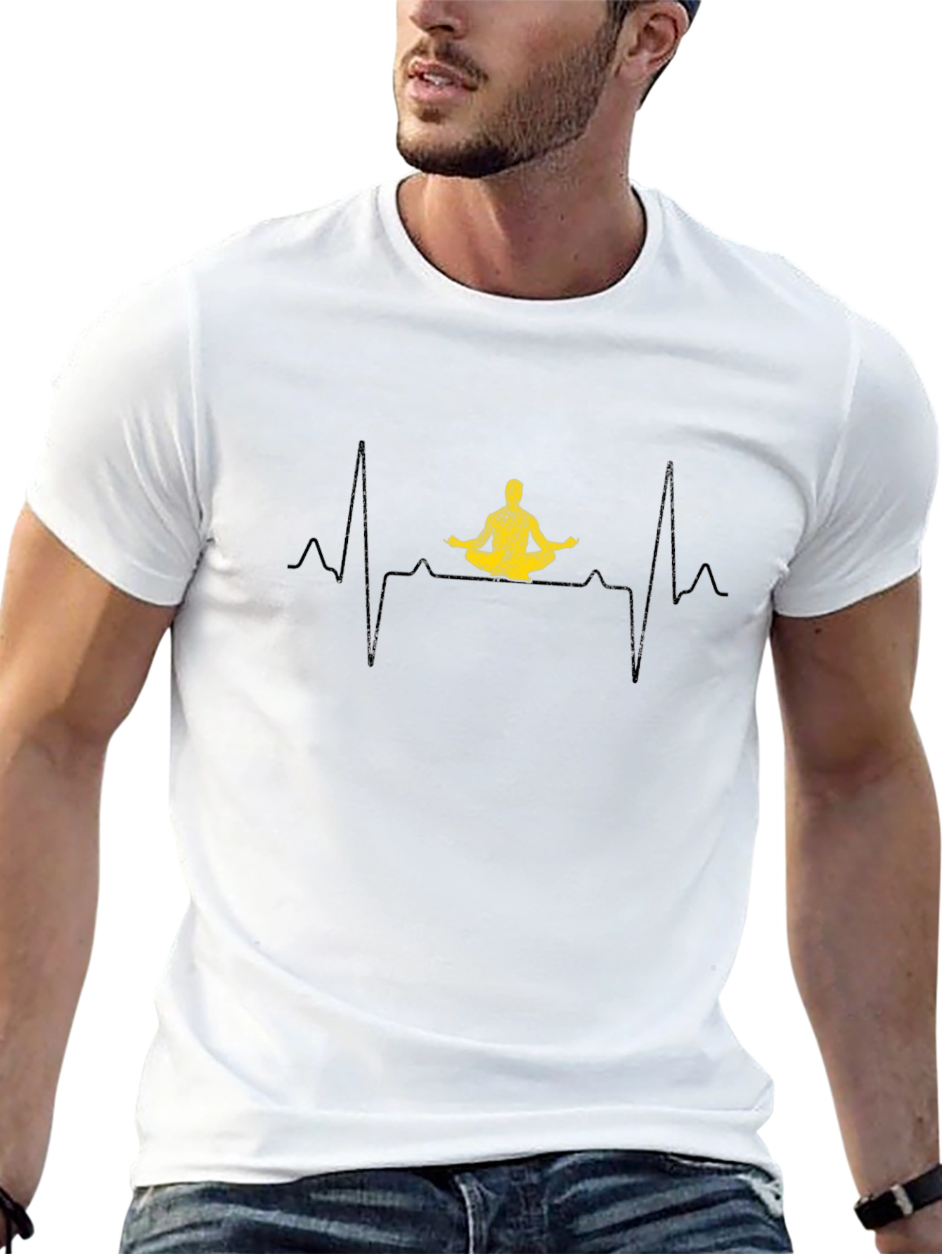 Yoga Heartbeat T-Shirt - Meditate in Style