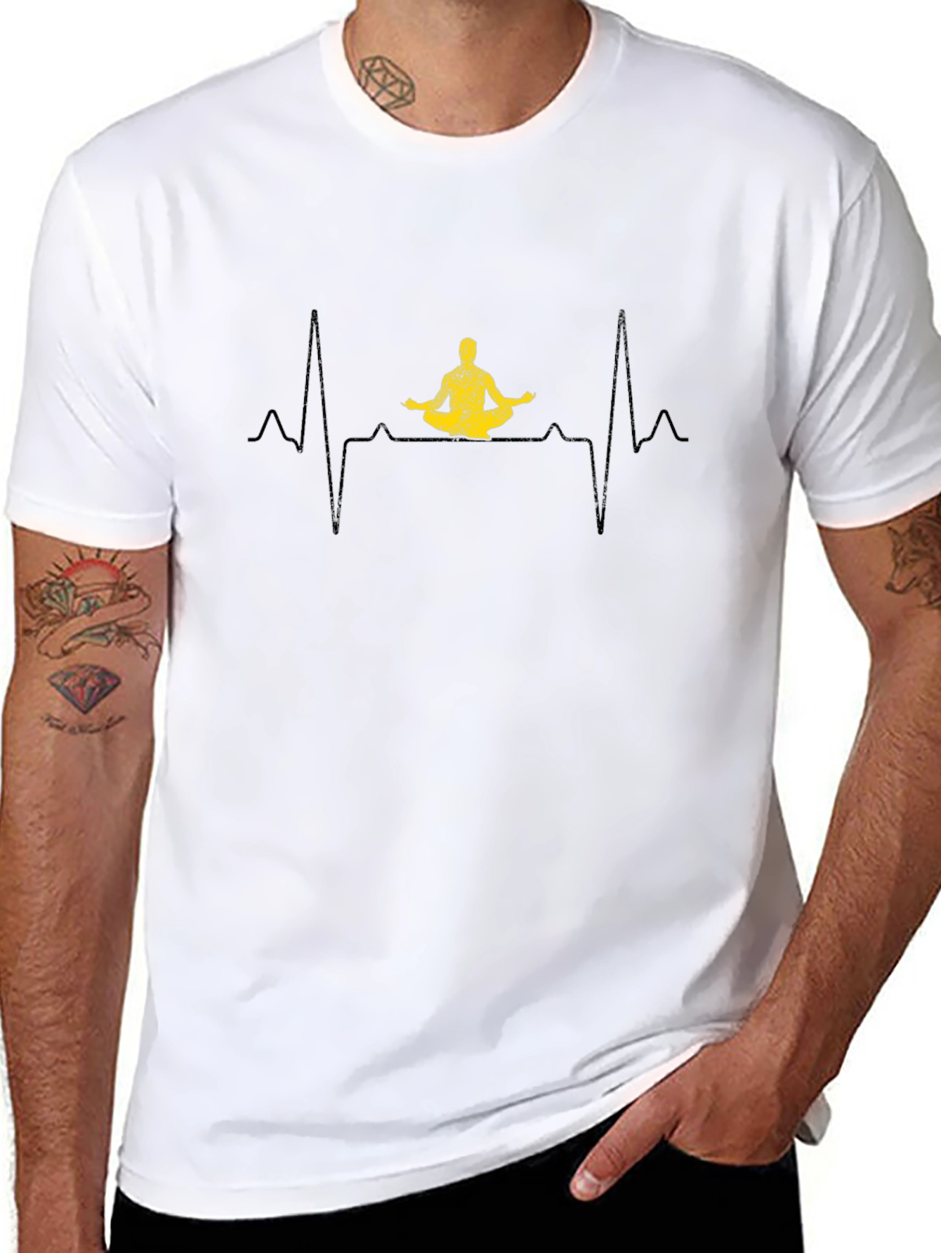 Yoga Heartbeat T-Shirt - Meditate in Style