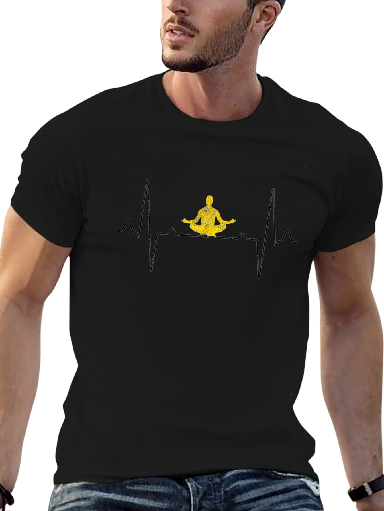 Yoga Heartbeat T-Shirt - Meditate in Style