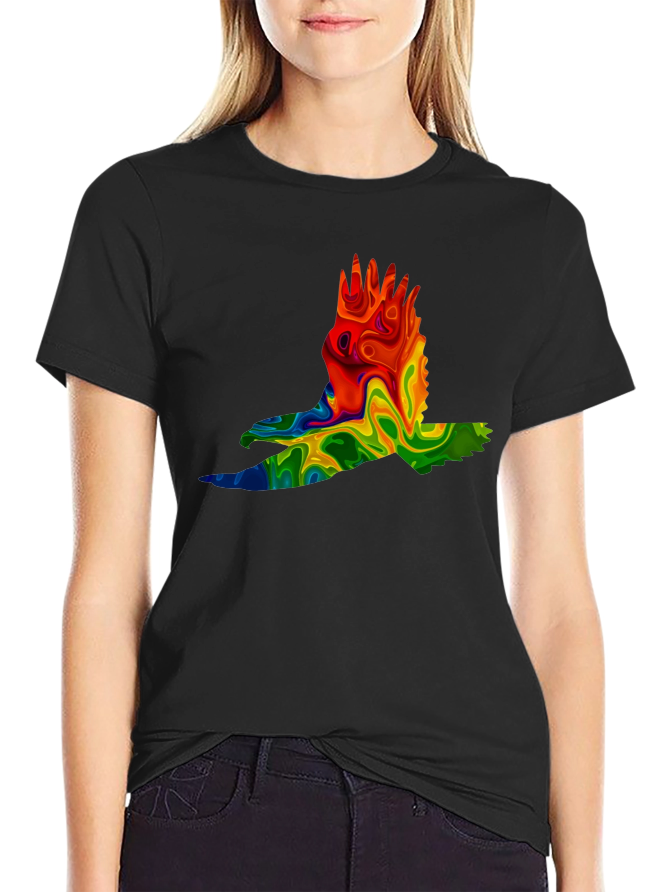 Psychedelic Eagle Graphic Tee