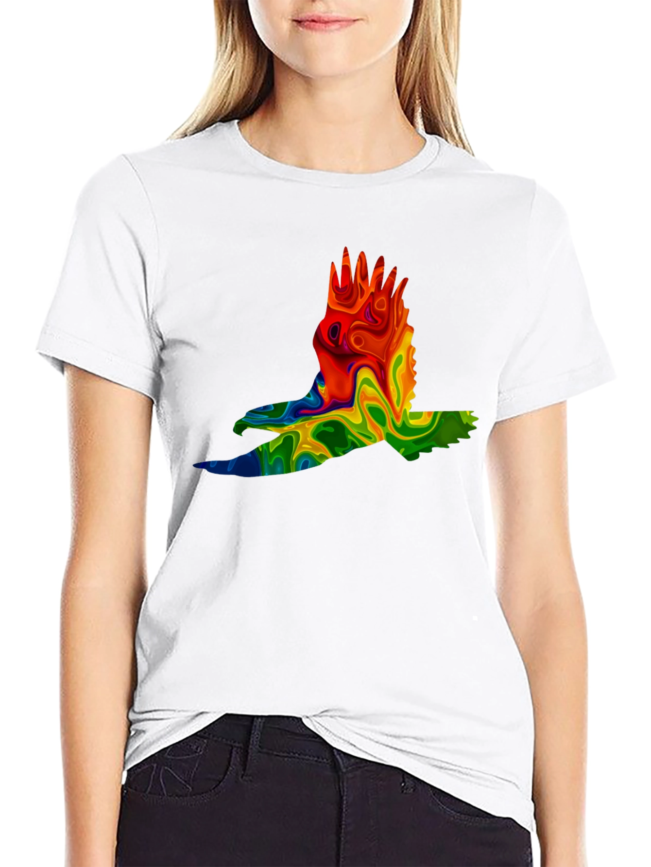 Psychedelic Eagle Graphic Tee