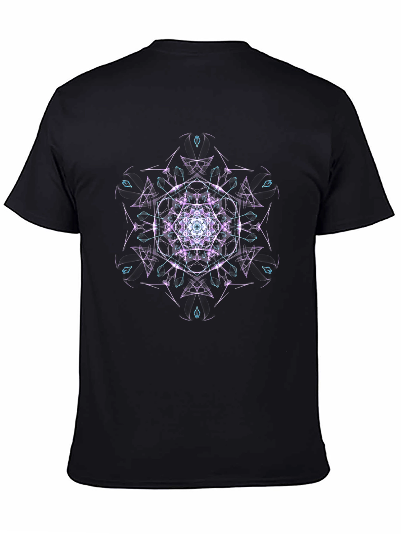 Geometric Mandala T-Shirt - Black