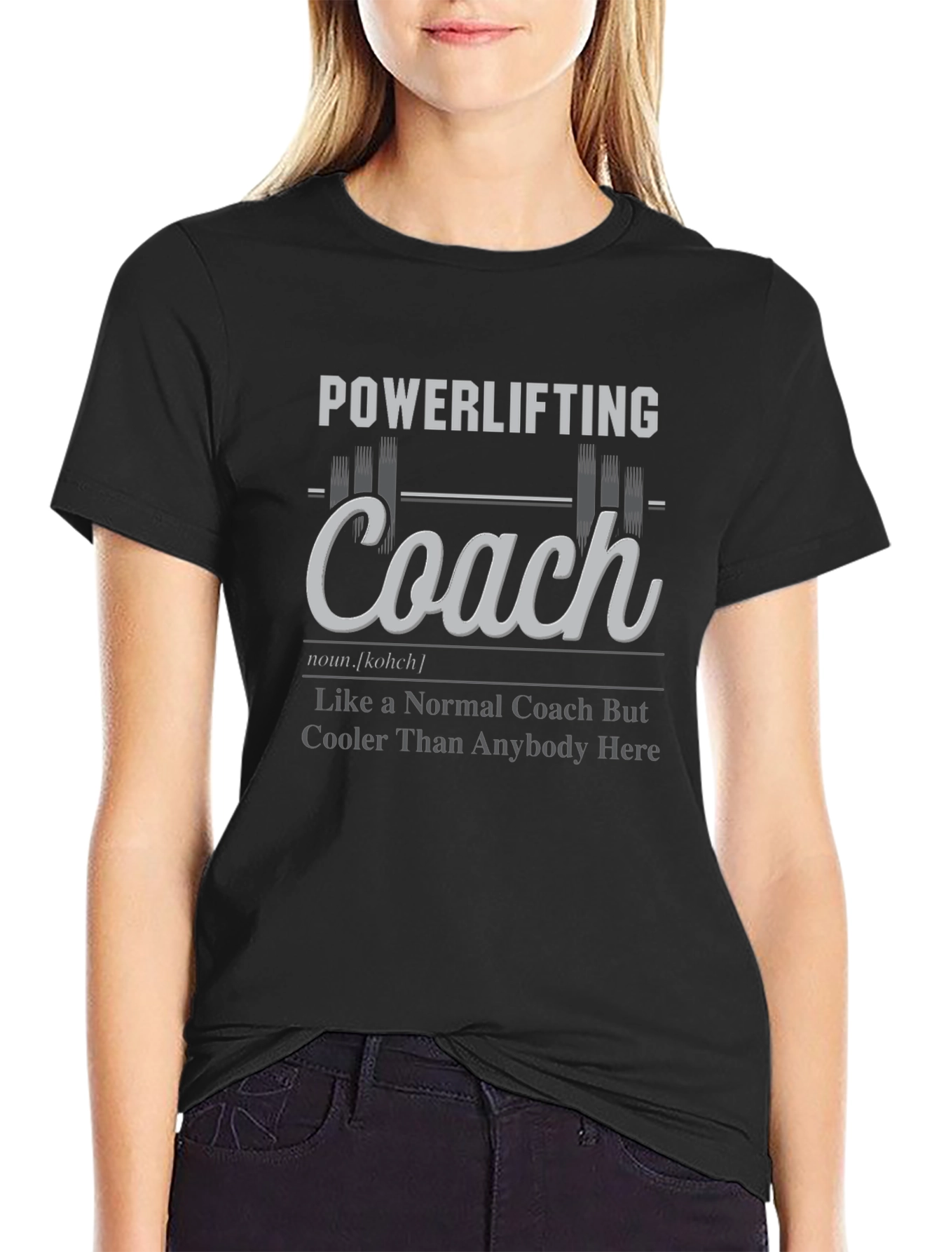 Powerlifting Coach Graphic T-Shirt - Gym Trainer Gift
