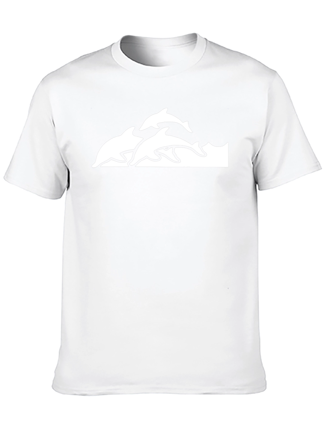 Dolphin Graphic T-Shirt - Black Short Sleeve
