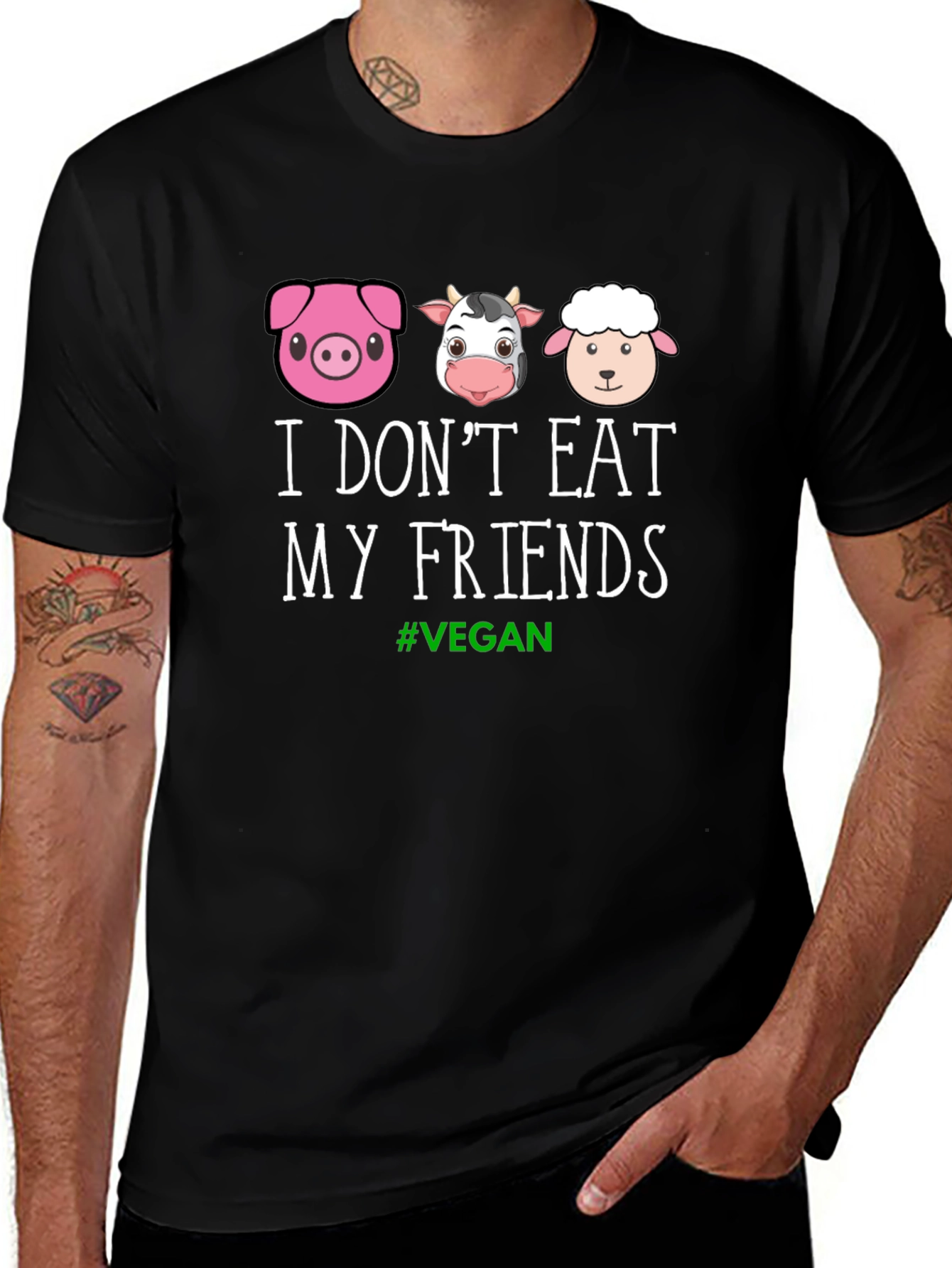 Vegan Friends T-Shirt - Animal Lover Tee