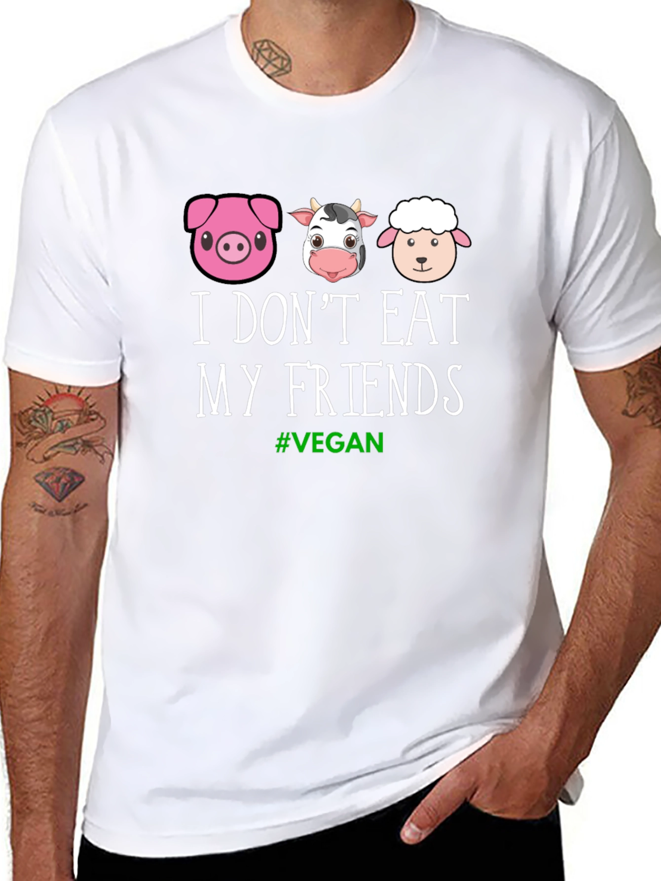 Vegan Friends T-Shirt - Animal Lover Tee