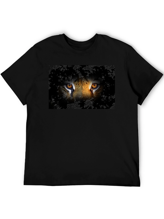 Tiger Eyes Graphic Tee - Mens Black T-Shirt