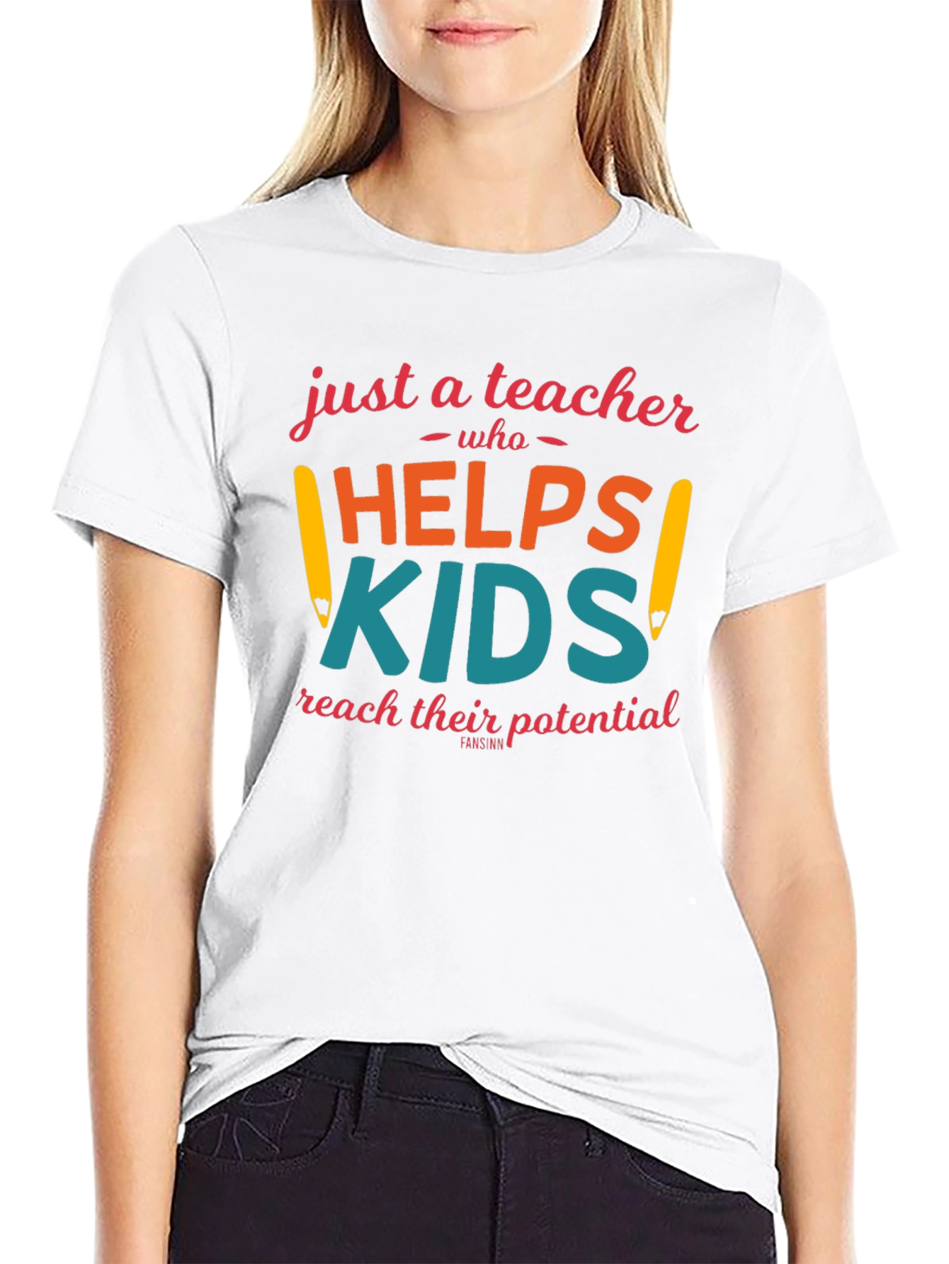 Teacher Helping Kids Graphic Tee