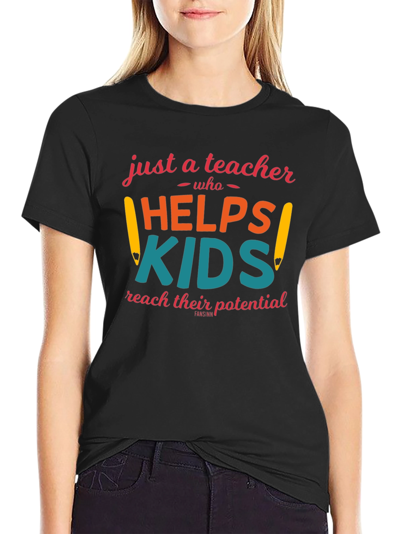 Teacher Helping Kids Graphic Tee