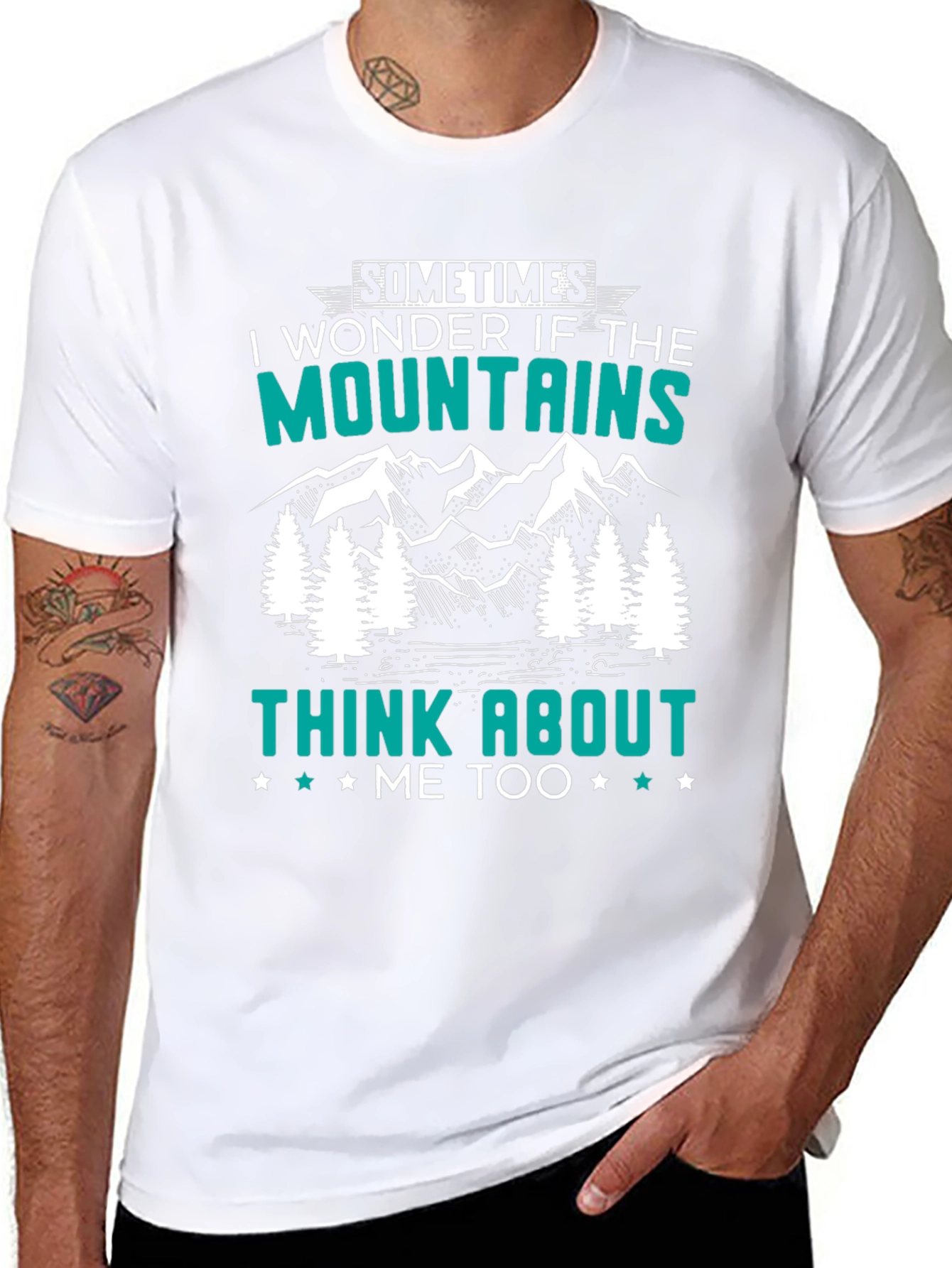 Mountains Think About Me T-Shirt