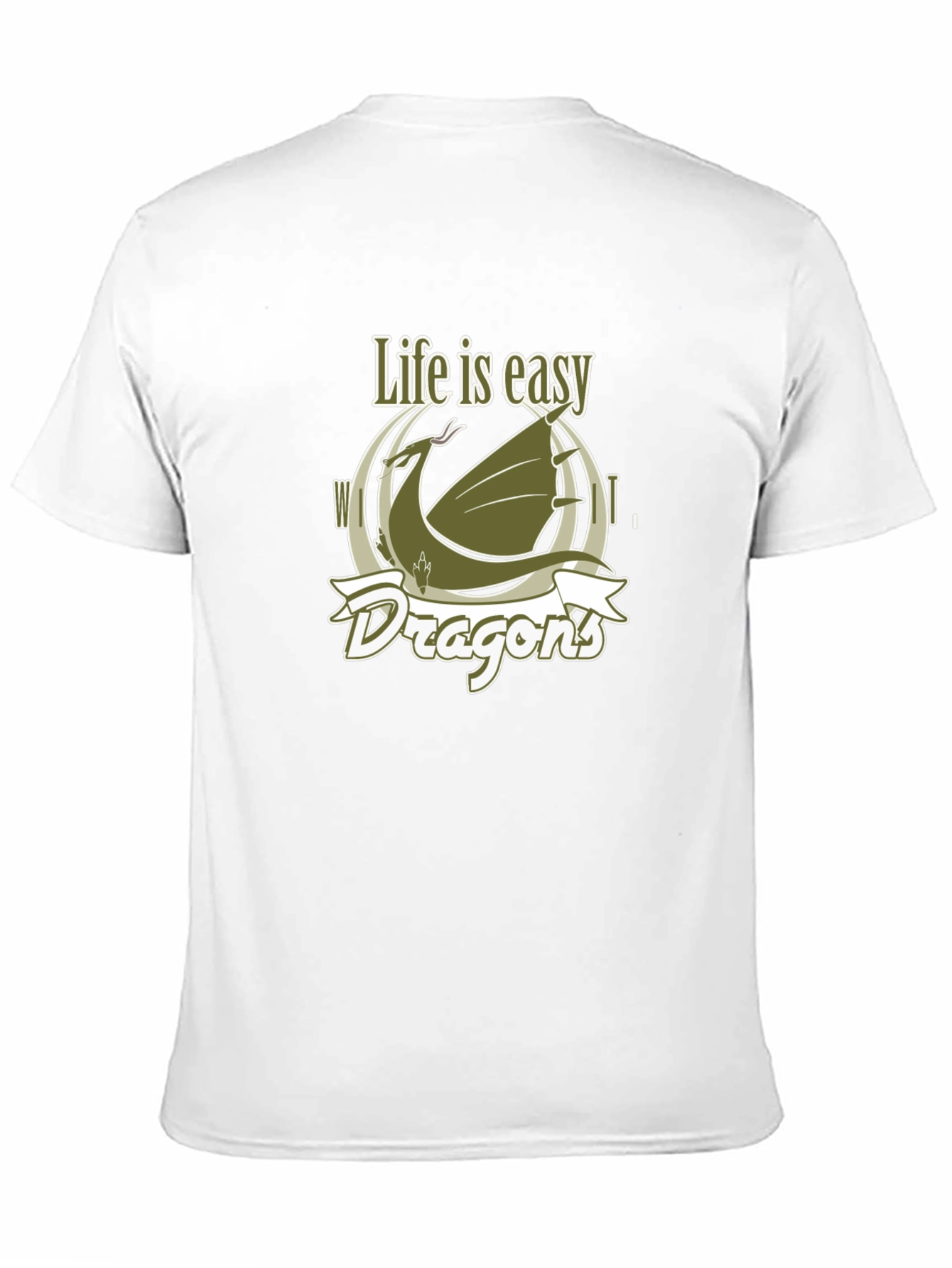 Life is Easy Dragons Graphic T-Shirt