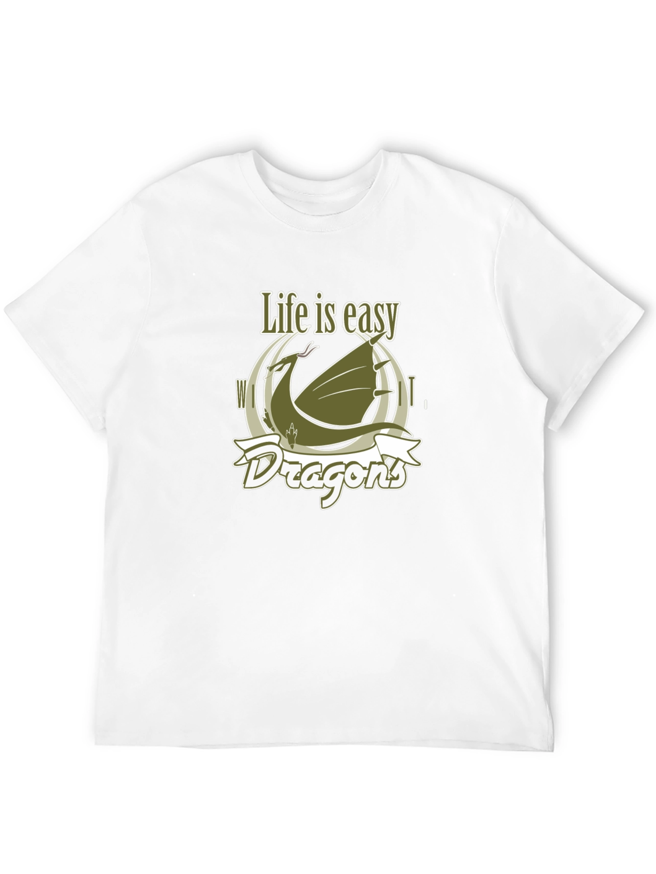 Life is Easy Dragons Graphic T-Shirt