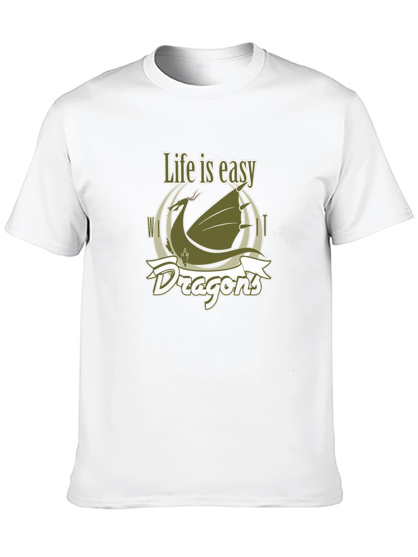 Life is Easy Dragons Graphic T-Shirt