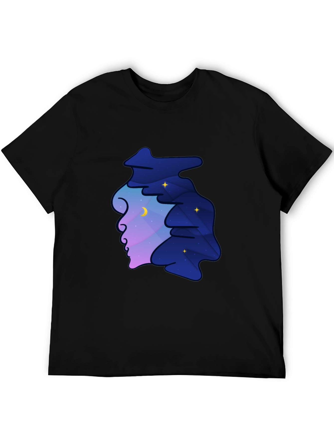 Dreamscape Silhouette Graphic Tee - Night Sky Unisex T-Shirt