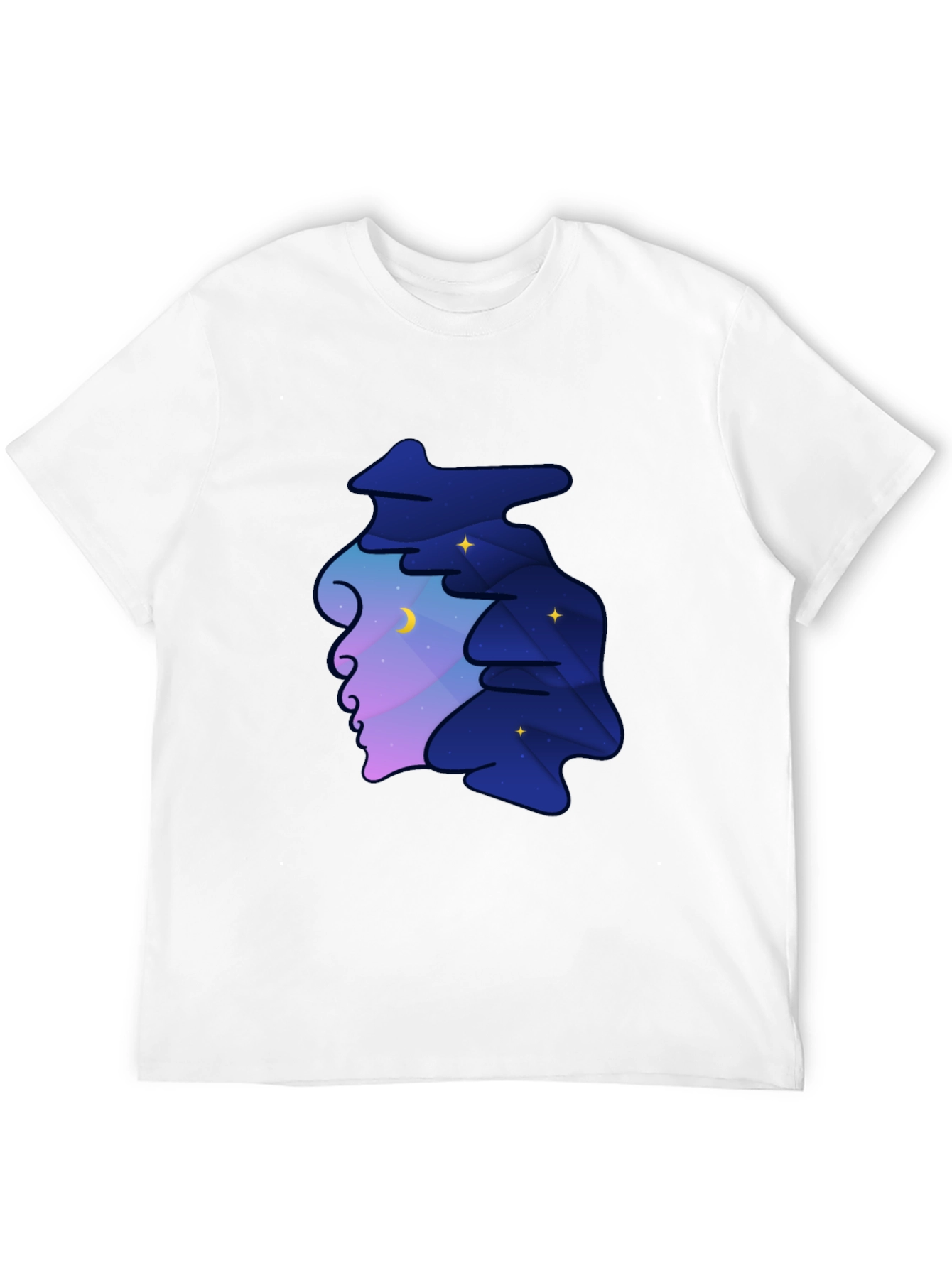 Dreamscape Silhouette Graphic Tee - Night Sky Unisex T-Shirt