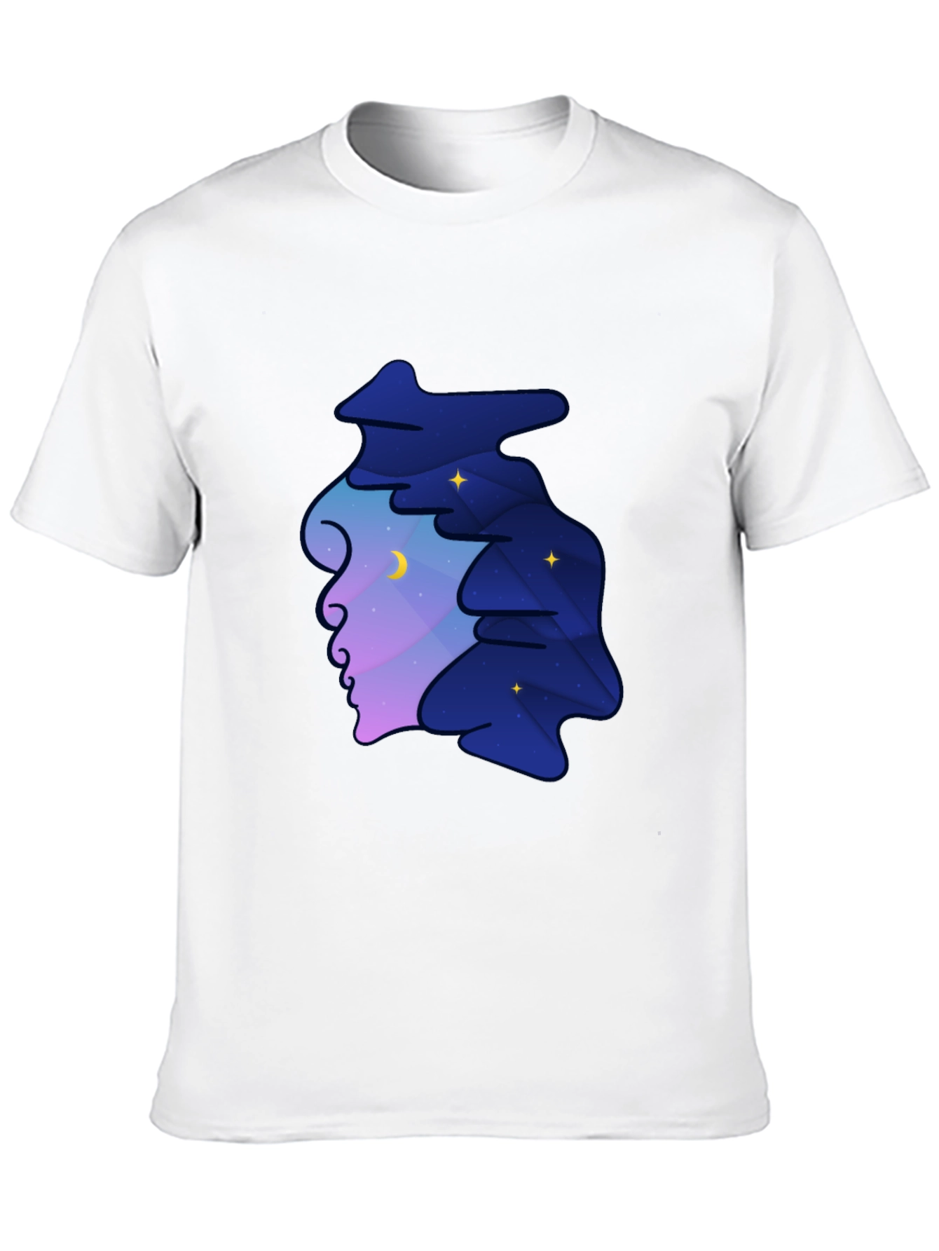 Dreamscape Silhouette Graphic Tee - Night Sky Unisex T-Shirt