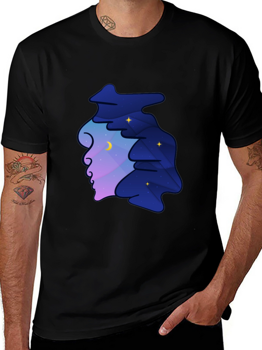 Dreamscape Silhouette Graphic Tee - Night Sky Unisex T-Shirt