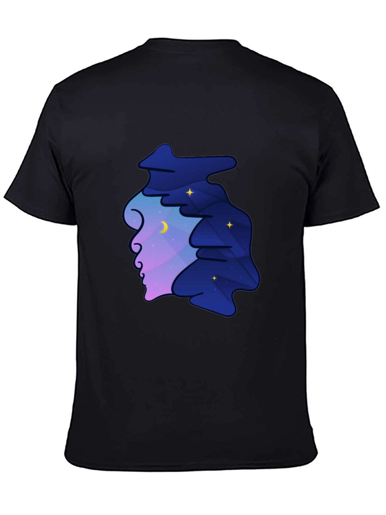 Dreamscape Silhouette Graphic Tee - Night Sky Unisex T-Shirt