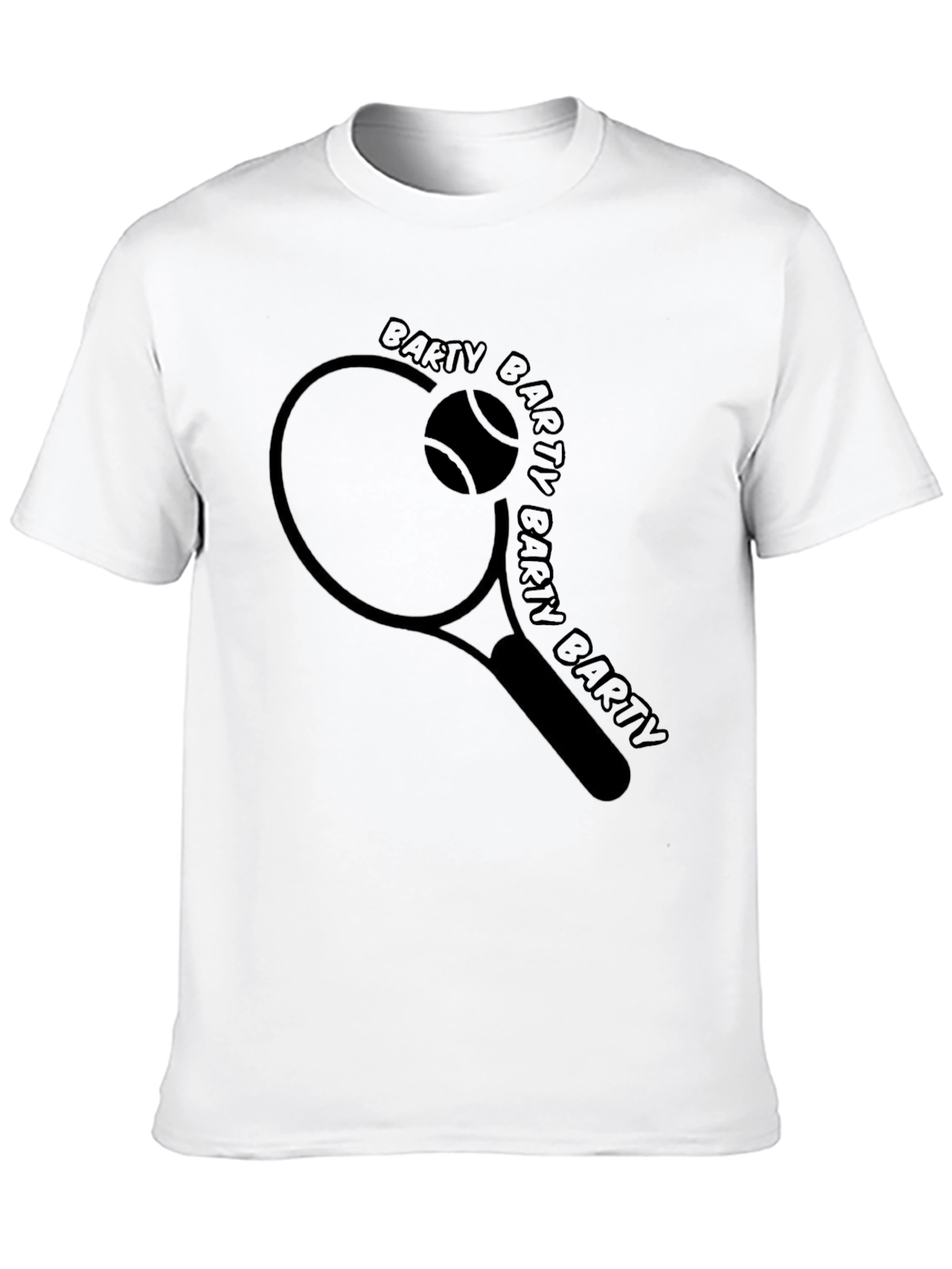 Barty Tennis Tee - Racket & Ball Graphic T-Shirt