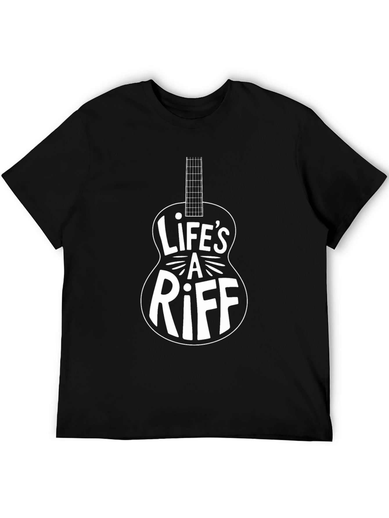 Lifes A Riff Guitar T-Shirt - Black