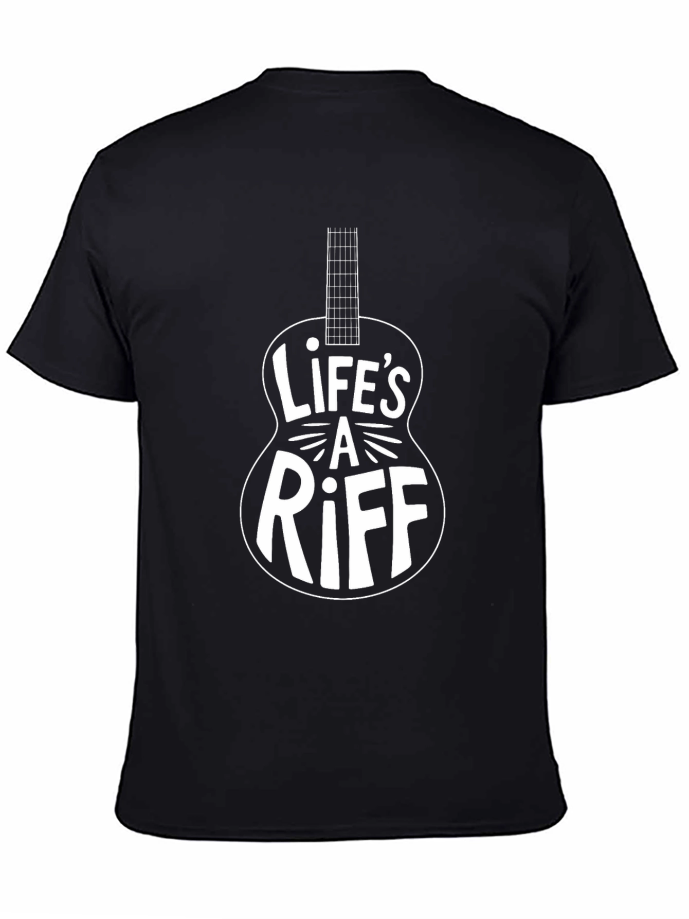 Lifes A Riff Guitar T-Shirt - Black