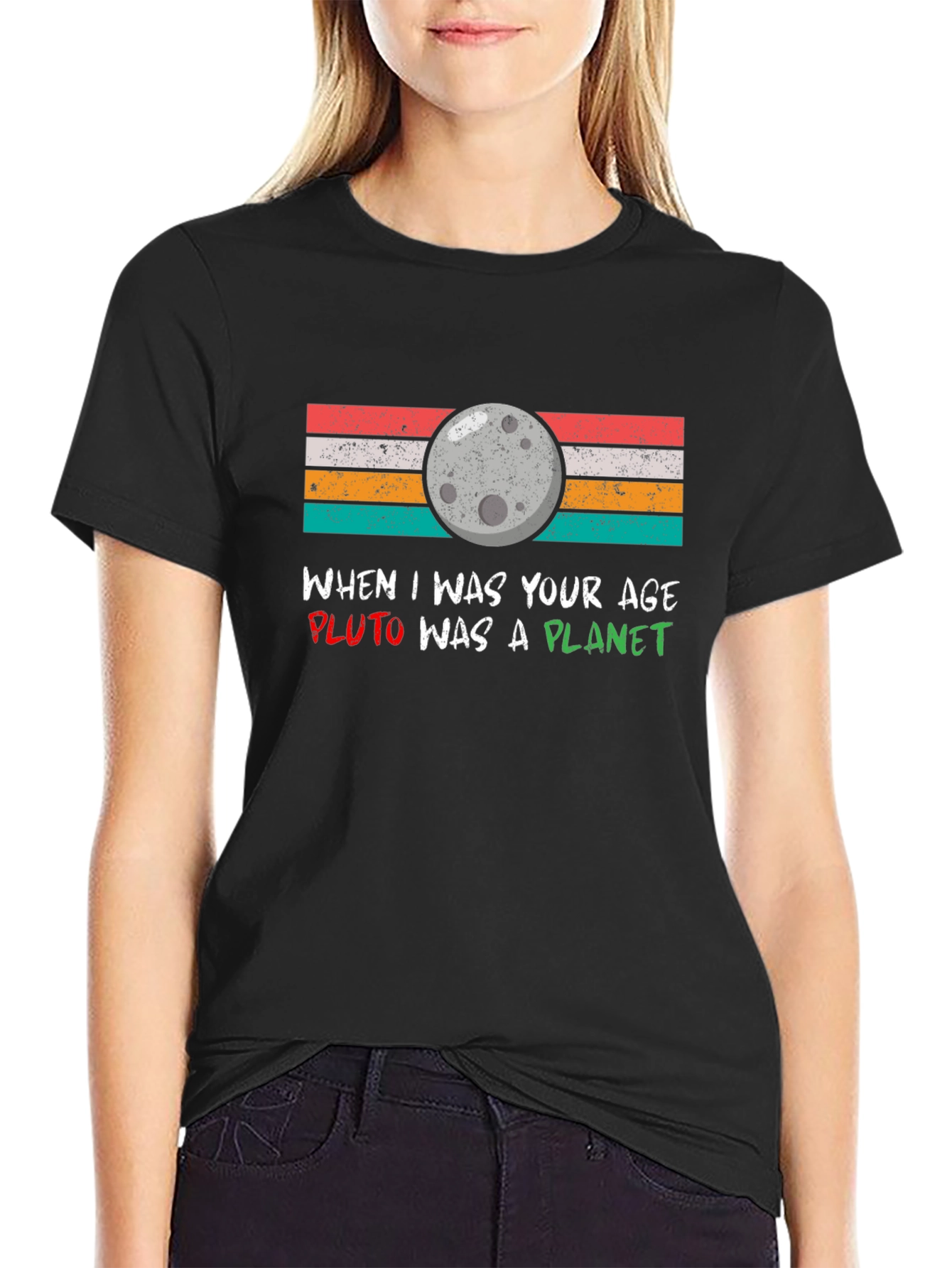 Pluto Was A Planet Retro T-Shirt