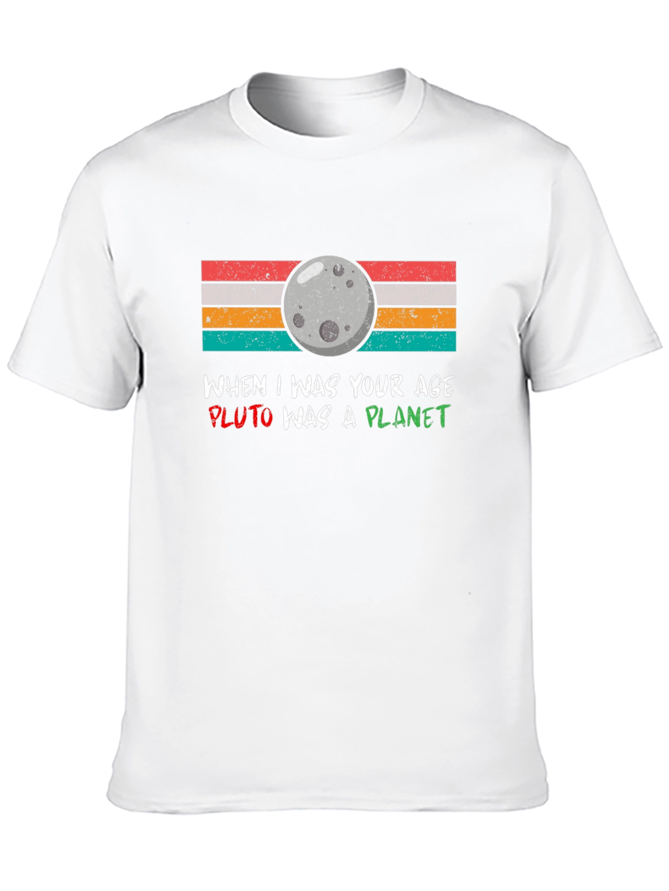 Pluto Was A Planet Retro T-Shirt