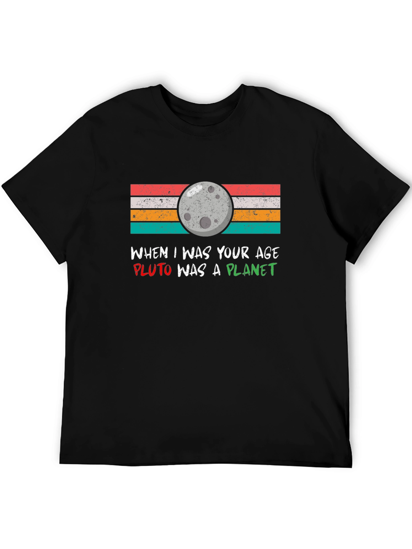 Pluto Was A Planet Retro T-Shirt