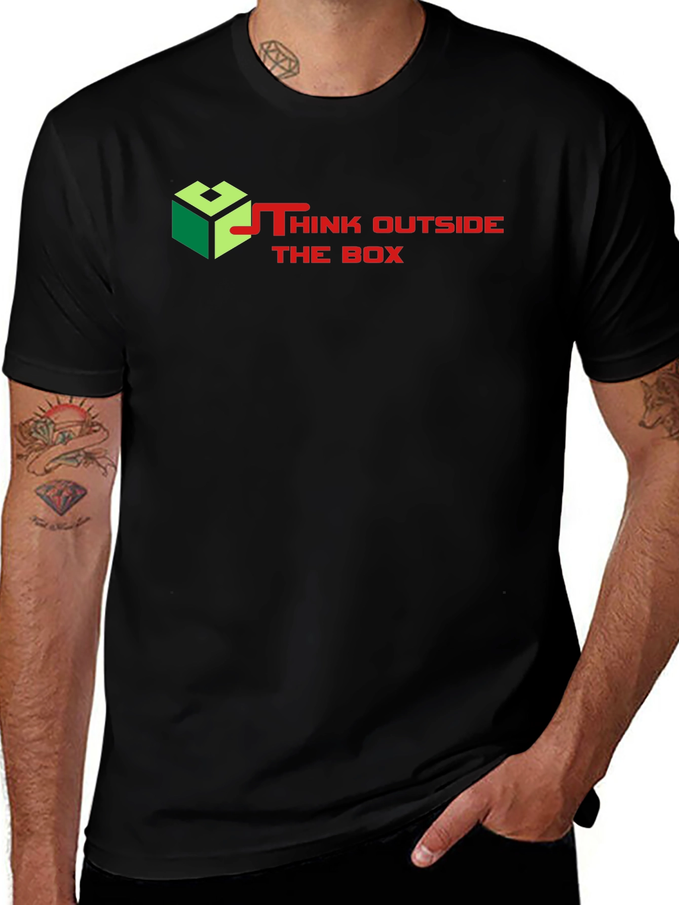 Think Outside the Box Graphic T-Shirt