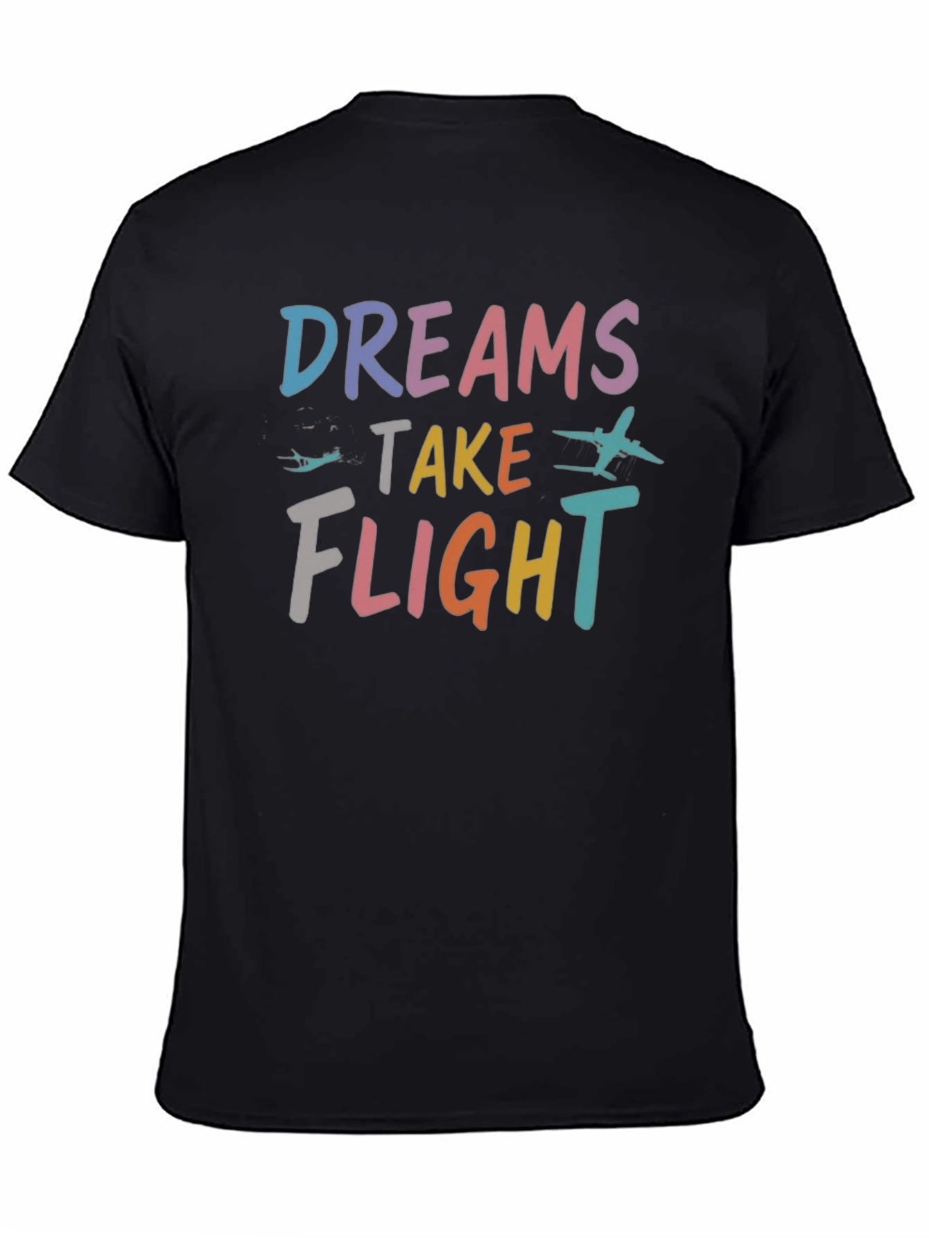 Dreams Take Flight Graphic Tee - Unisex Black T-Shirt