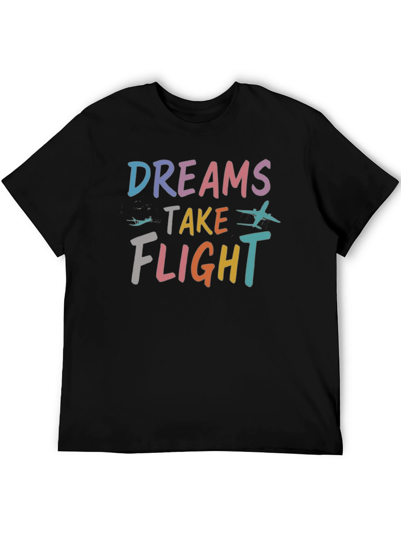 Dreams Take Flight Graphic Tee - Unisex Black T-Shirt