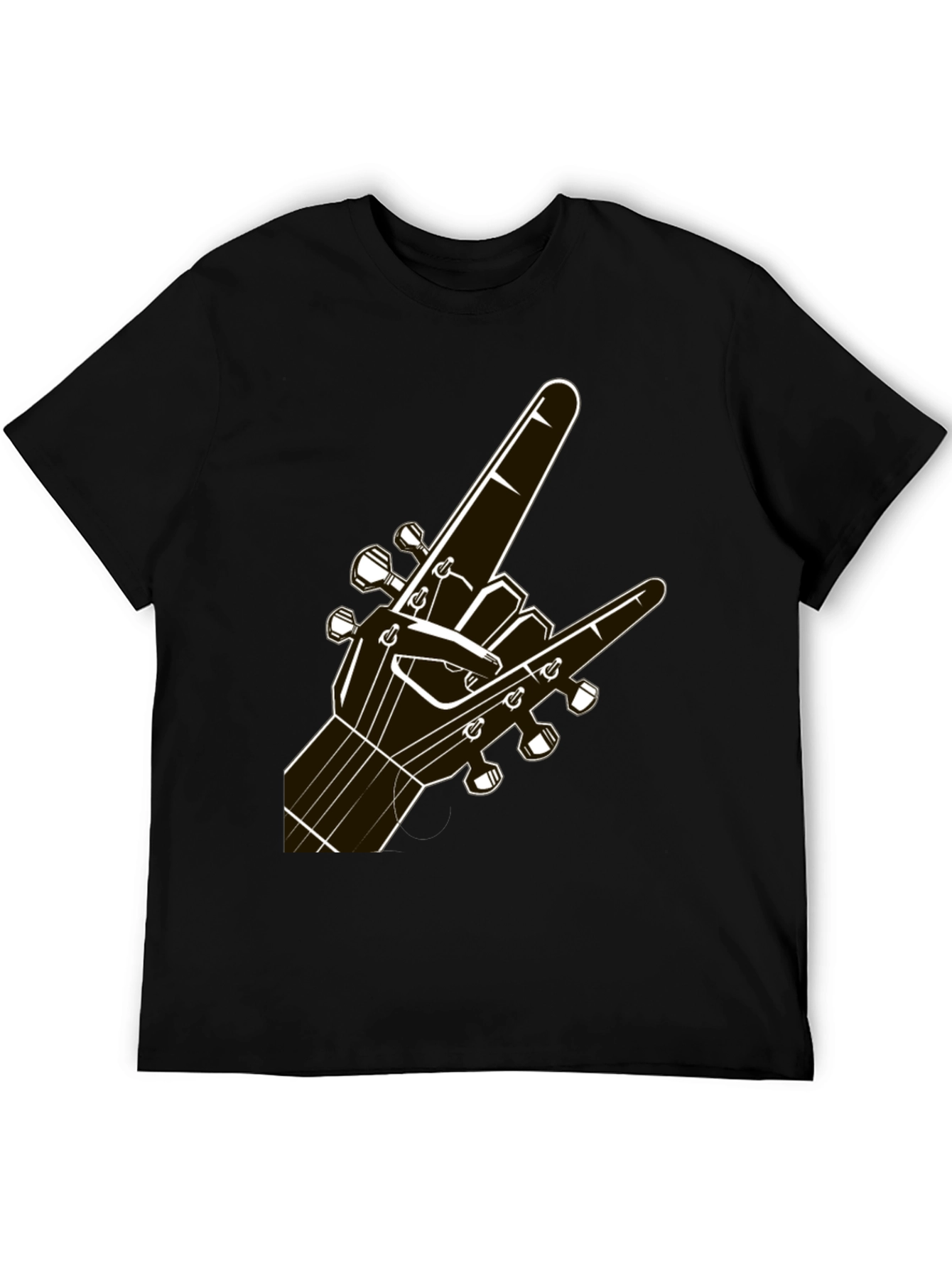 Rock On Guitar T-Shirt - Music Lover Tee
