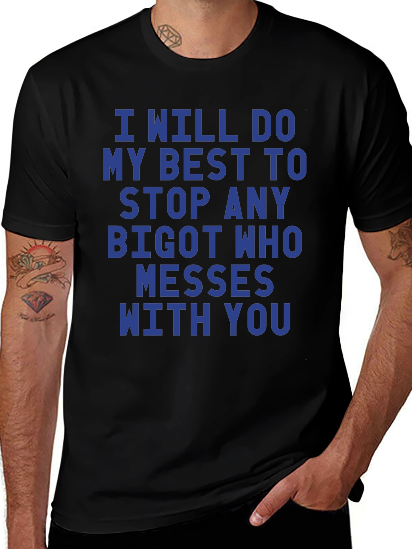 I Will Stop Any Bigot Graphic Tee