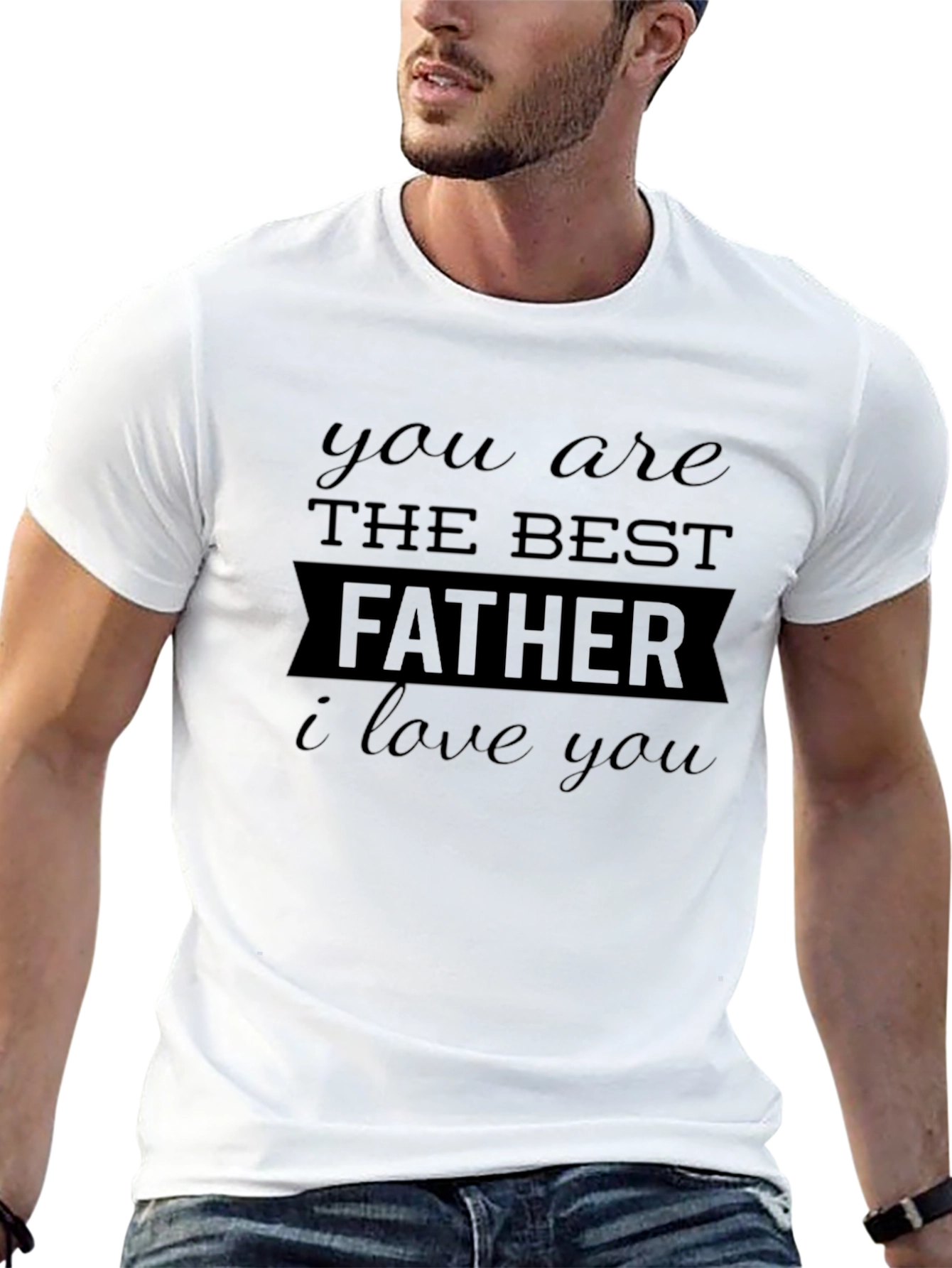 Best Father Ever Black T-Shirt