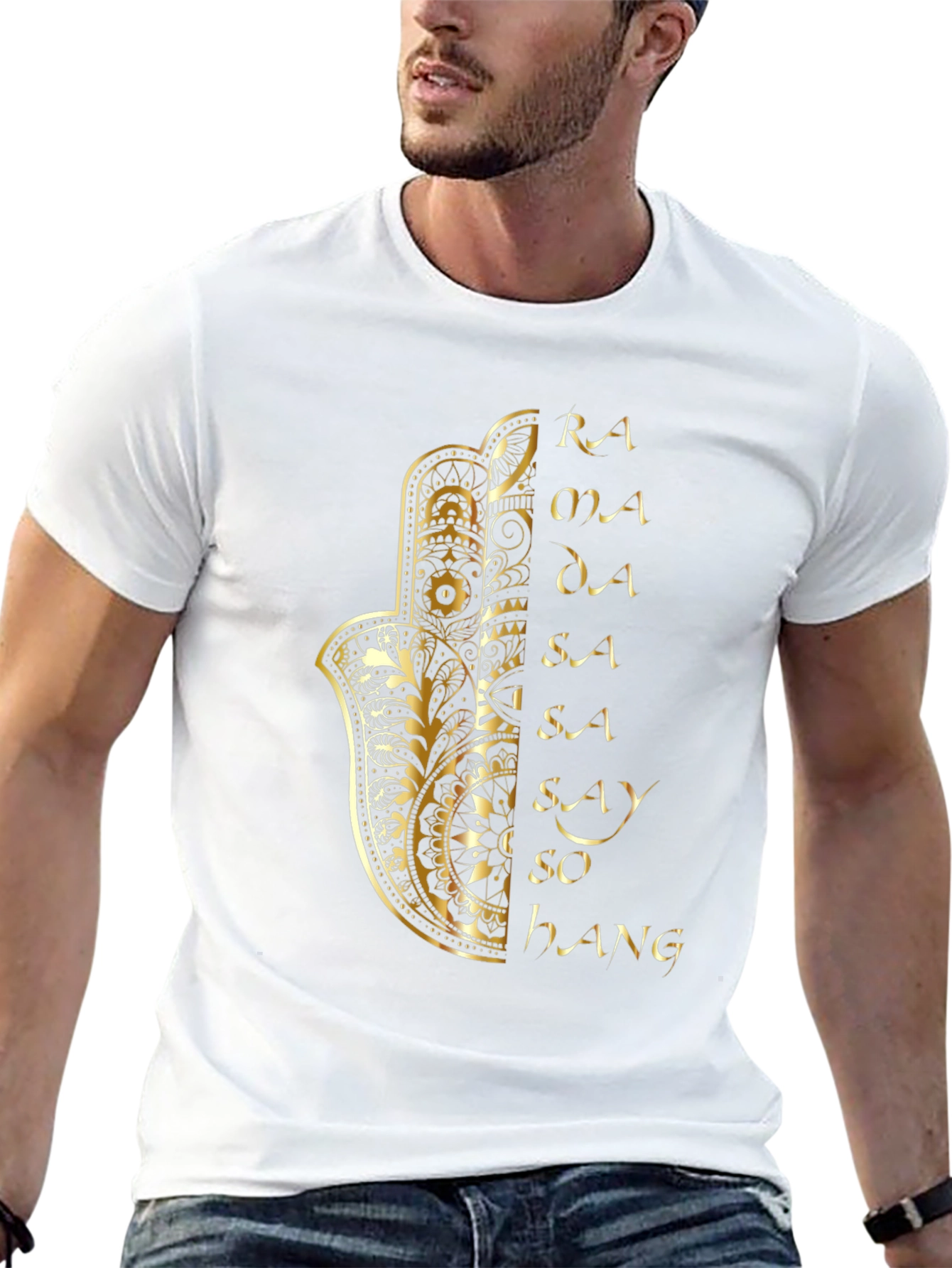 Hamsa Hand Graphic T-Shirt Yoga Tee