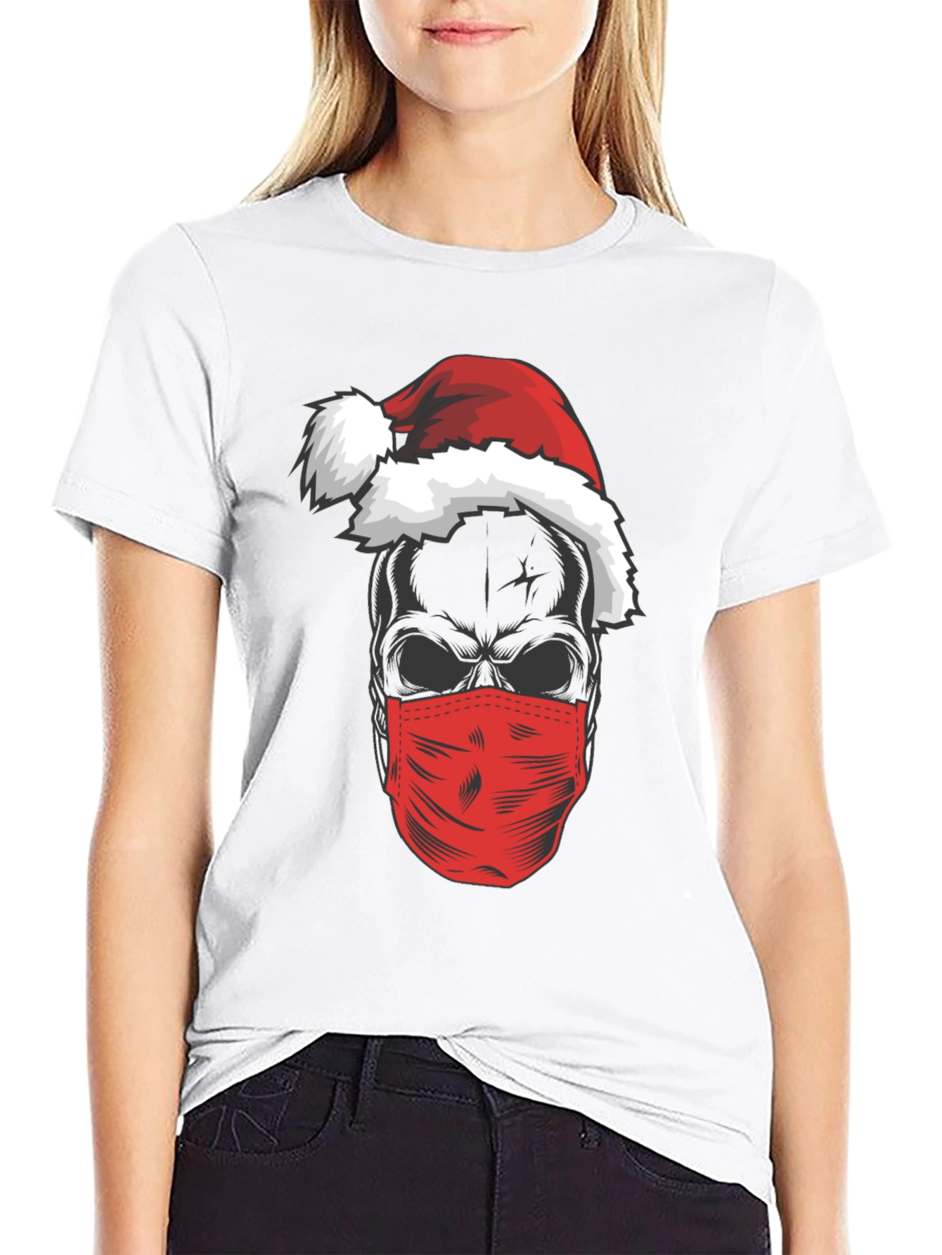 Skull Santa Mask T-Shirt
