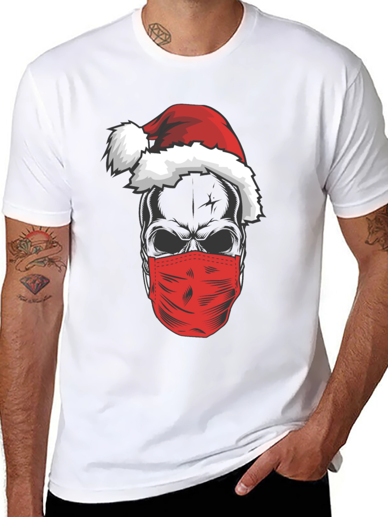 Skull Santa Mask T-Shirt