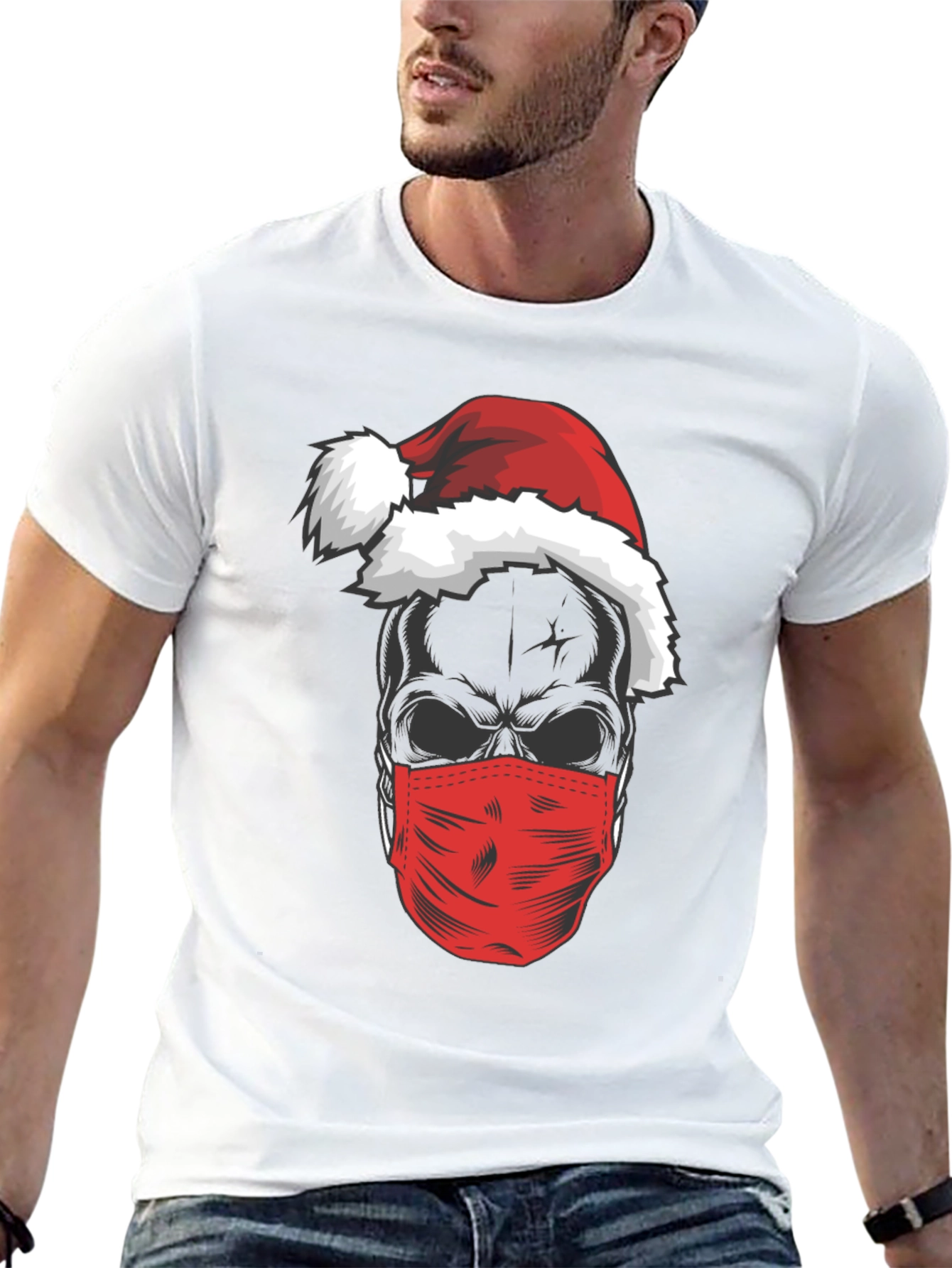 Skull Santa Mask T-Shirt