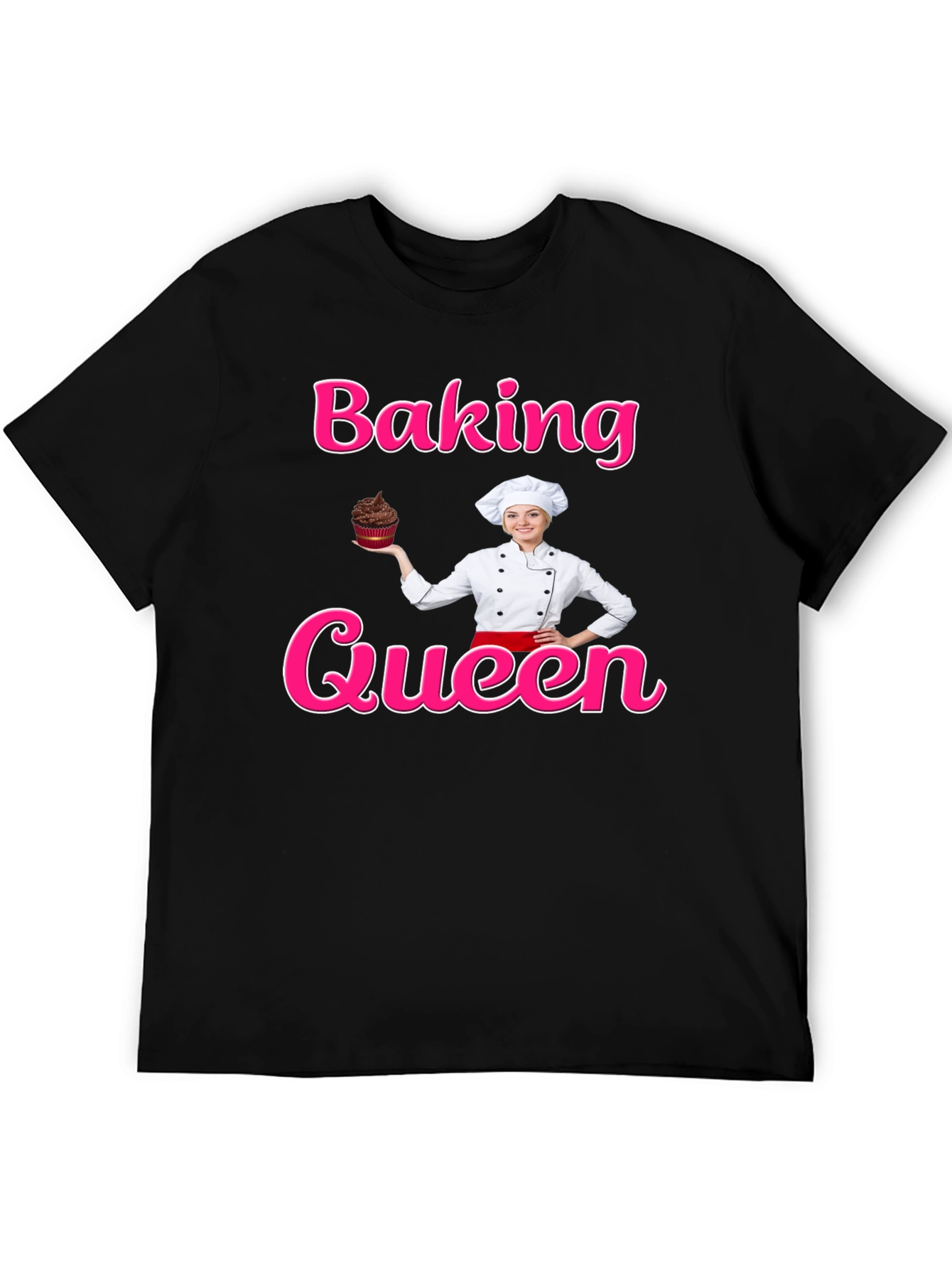Baking Queen T-Shirt - Chef Cupcake Design