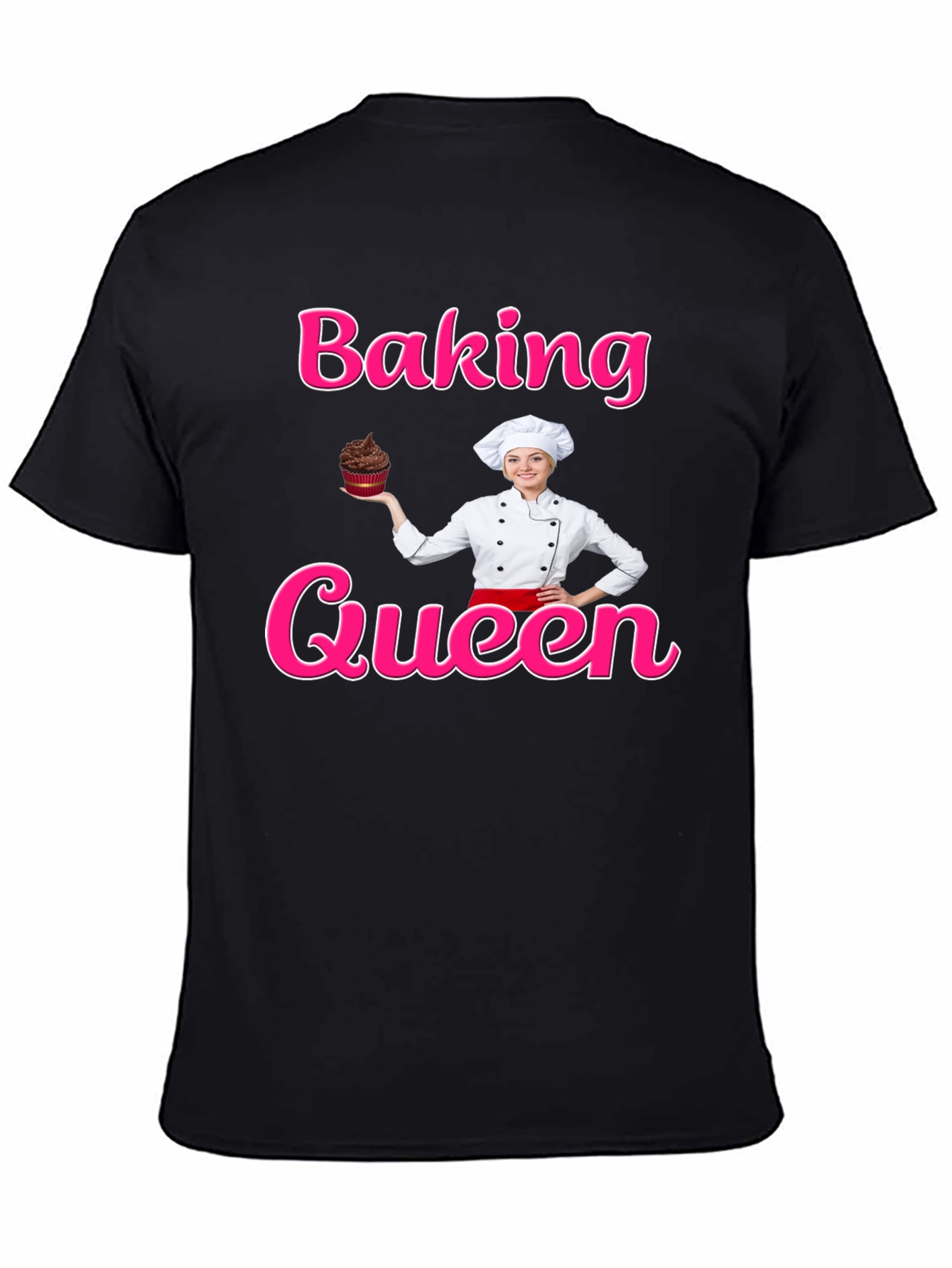 Baking Queen T-Shirt - Chef Cupcake Design