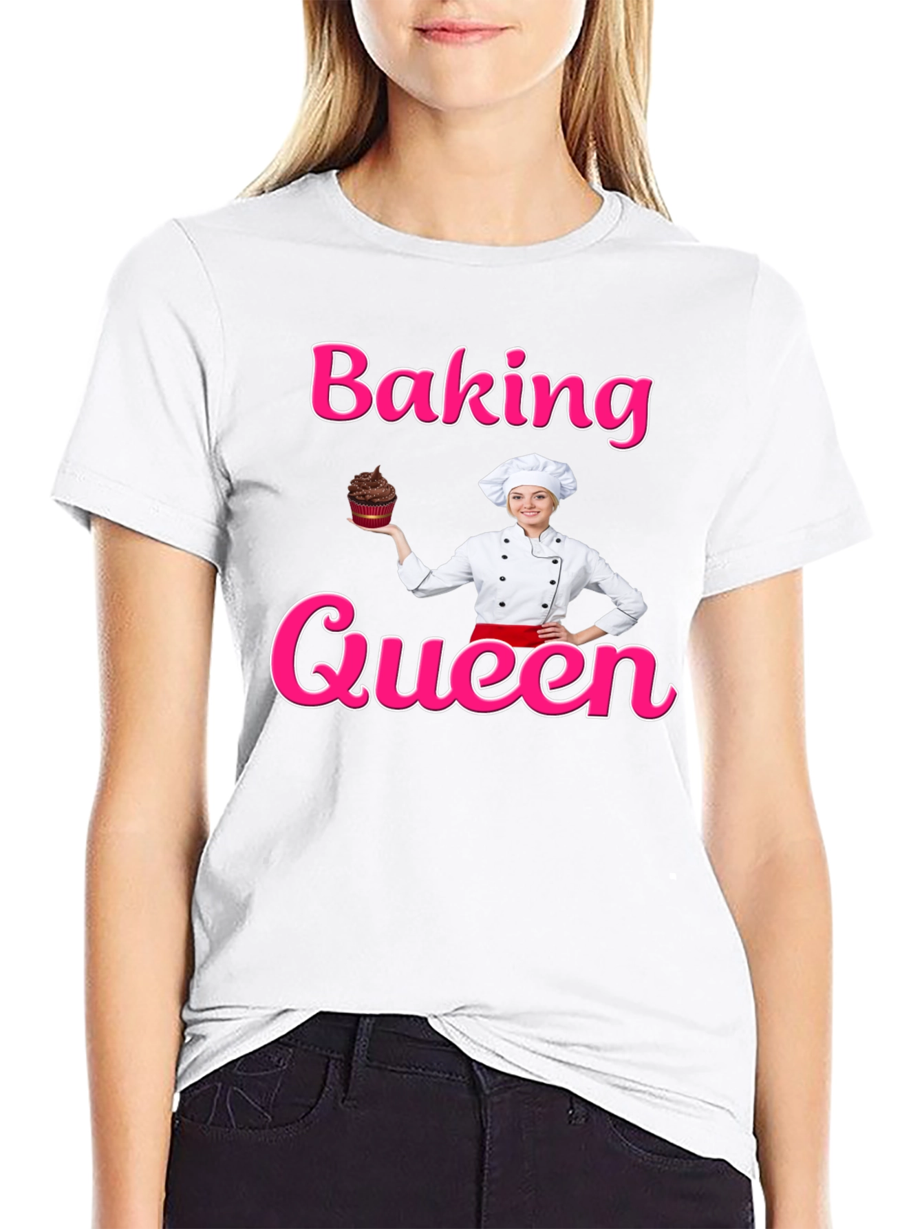 Baking Queen T-Shirt - Chef Cupcake Design