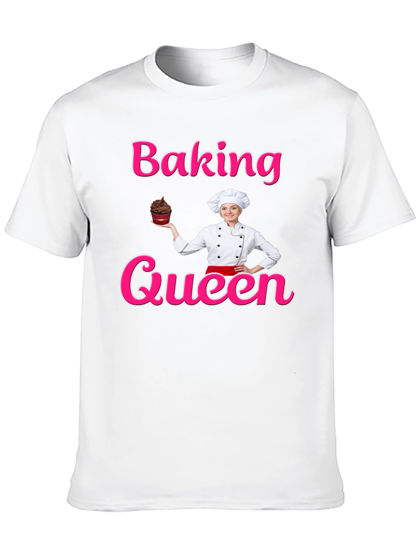 Baking Queen T-Shirt - Chef Cupcake Design